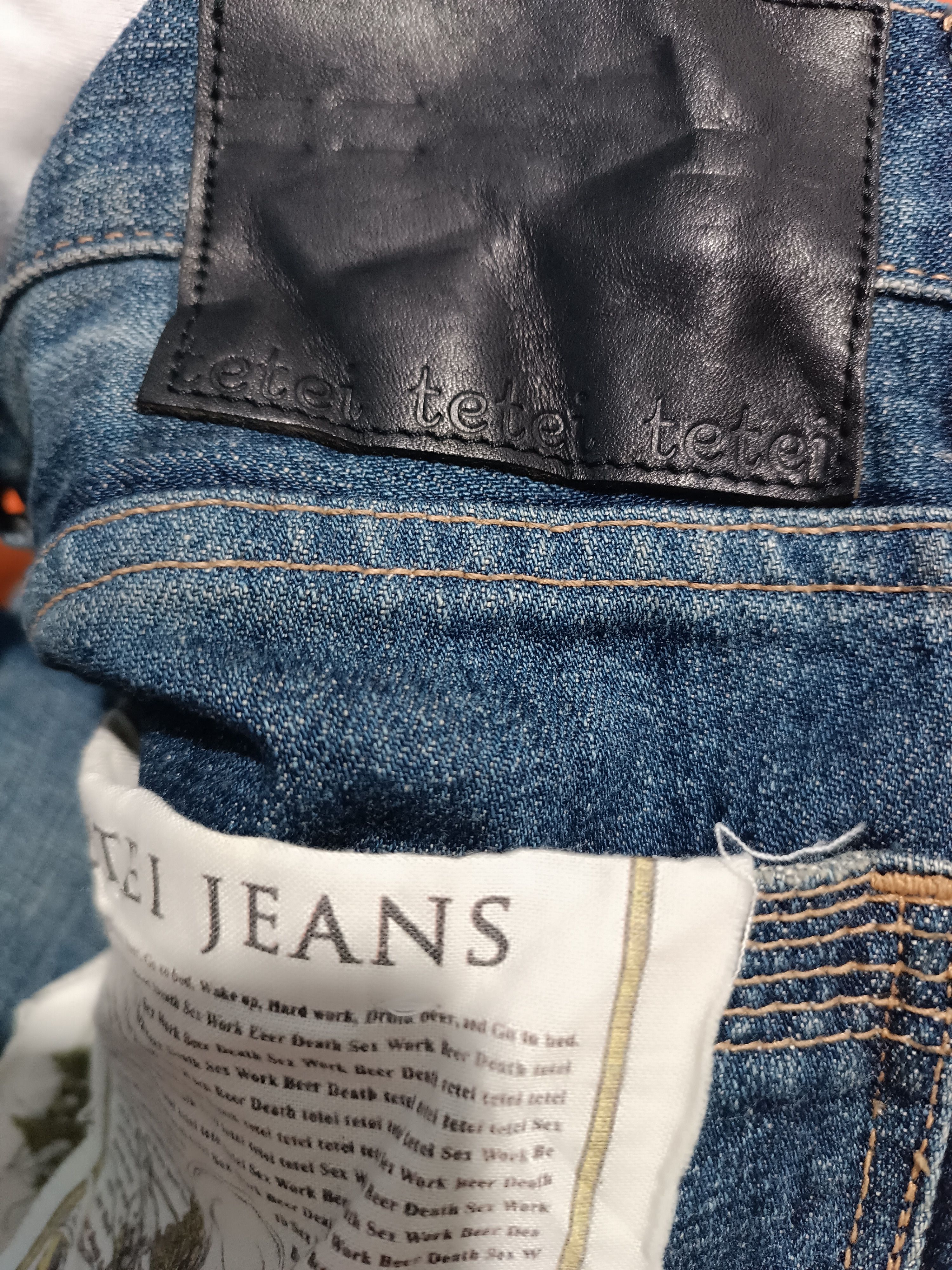 Japanese Brand Dead stock Japanese Art Patchwork Denim Skinny Denim Size US 29 - 8 Thumbnail