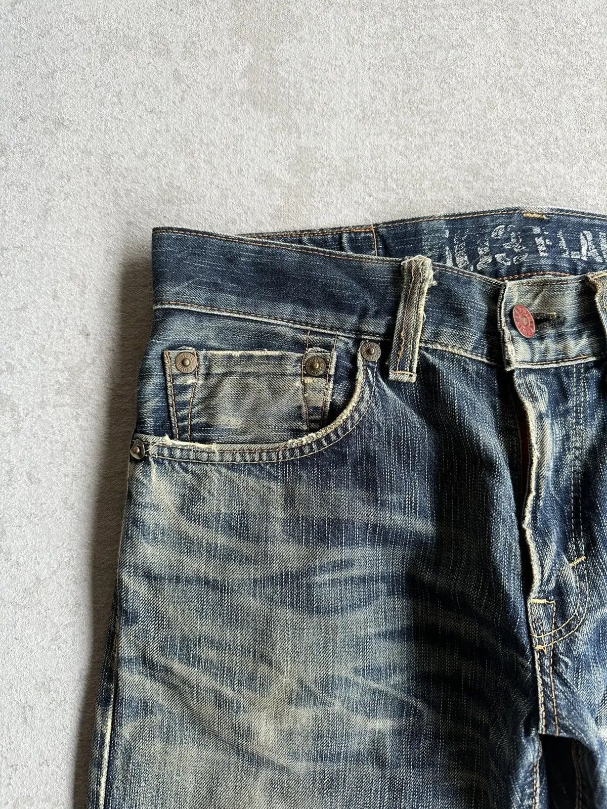 Kapital 🛒 LAST DROP DELETE TODAY🛒 EDWIN 503 Flare Distressed Denim Size US 33 - 3 Thumbnail