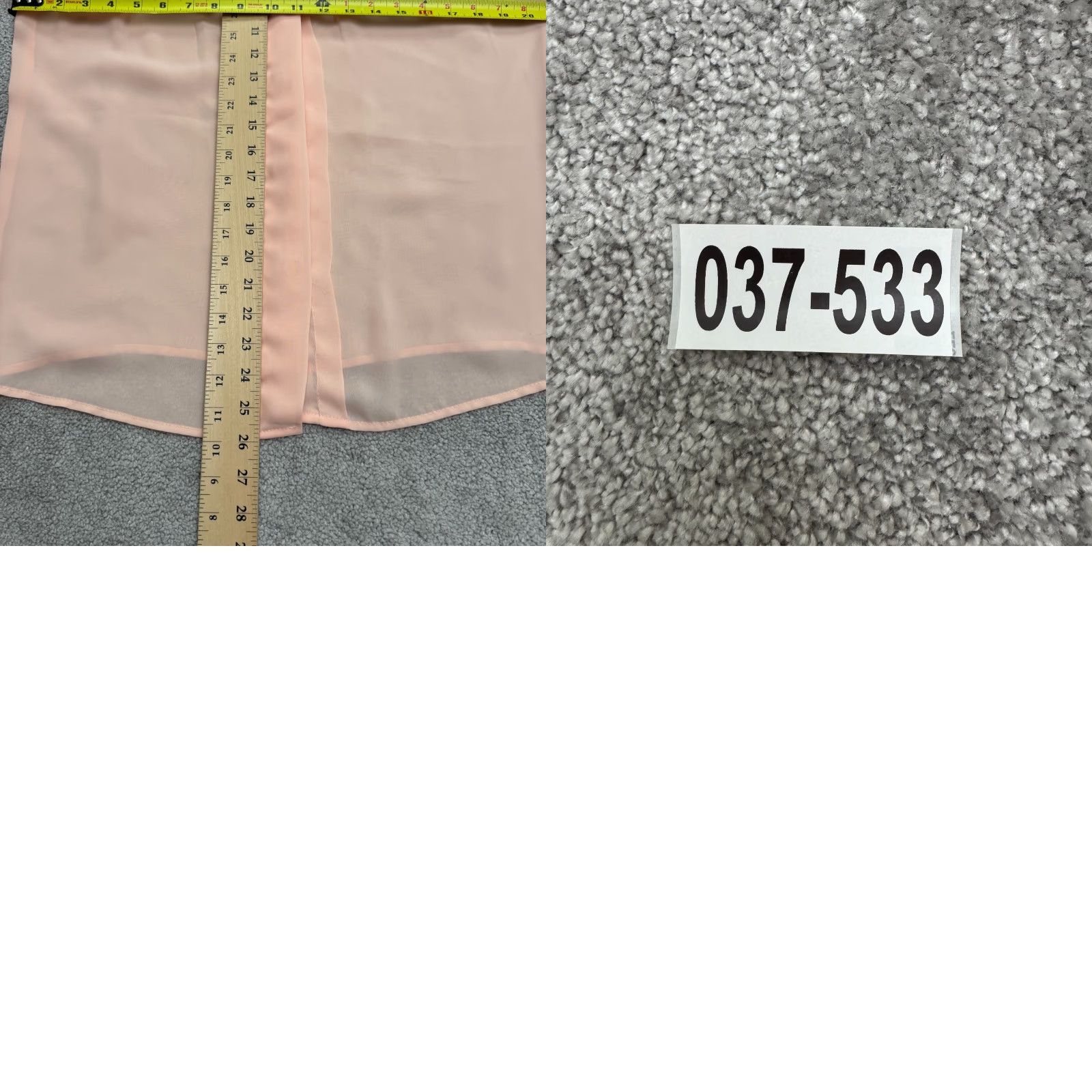 Vintage VINTAGE Urban Affaire Blouse 80's 14 Peach Hidden Button Down Pleat Sheer Womens Size XL / US 12-14 / IT 48-50 - 9 Thumbnail
