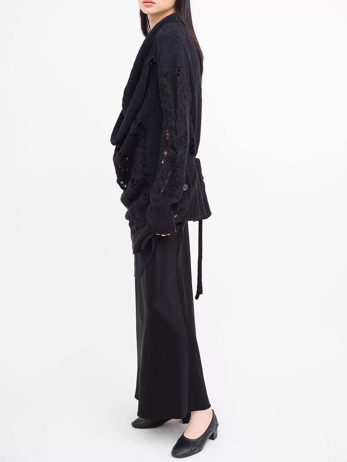 Ann Demeulemeester Ann Demeulemeester 10AW mixed color sweater cardigan 36 Size XS / US 0-2 / IT 36-38 - 4 Thumbnail