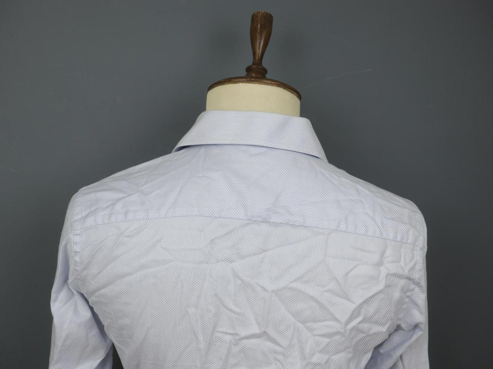 Eton Eton Blue 100% Cotton Collared Dress Shirt Size 40 Size 38R - 5 Thumbnail