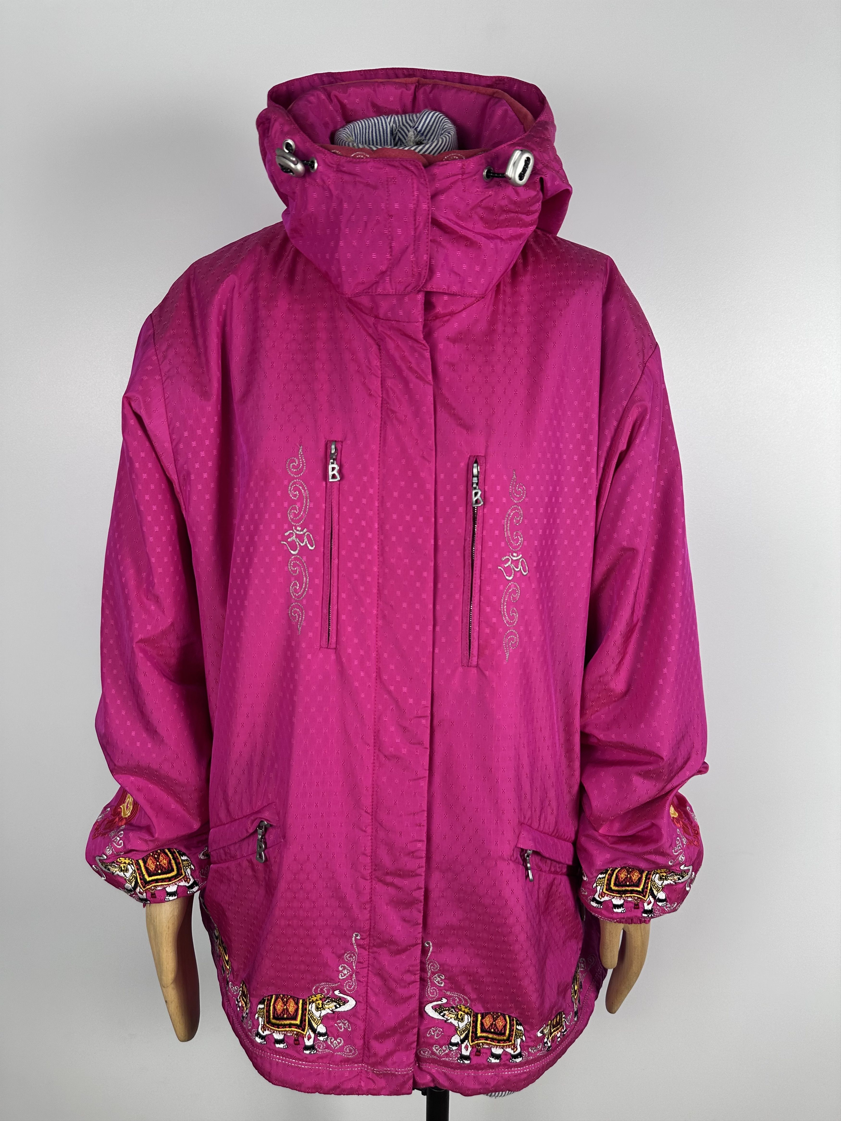 Bogner Bogner Vintage Ski Jacket India Embroidered Pink Womens Size L / US 10 / IT 46 - 4 Thumbnail