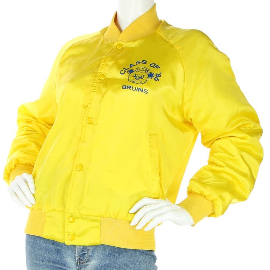 image of 80's Vintage Ucla Bruins University Of California Snap Jacket in Yellow, Men's (Size Small)