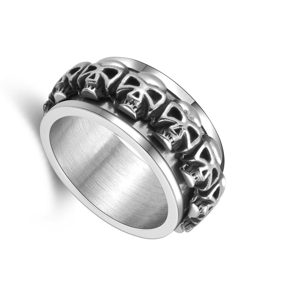Japanese Brand × Jewelry Rotatable Skull Ring Size ONE SIZE - 1 Thumbnail