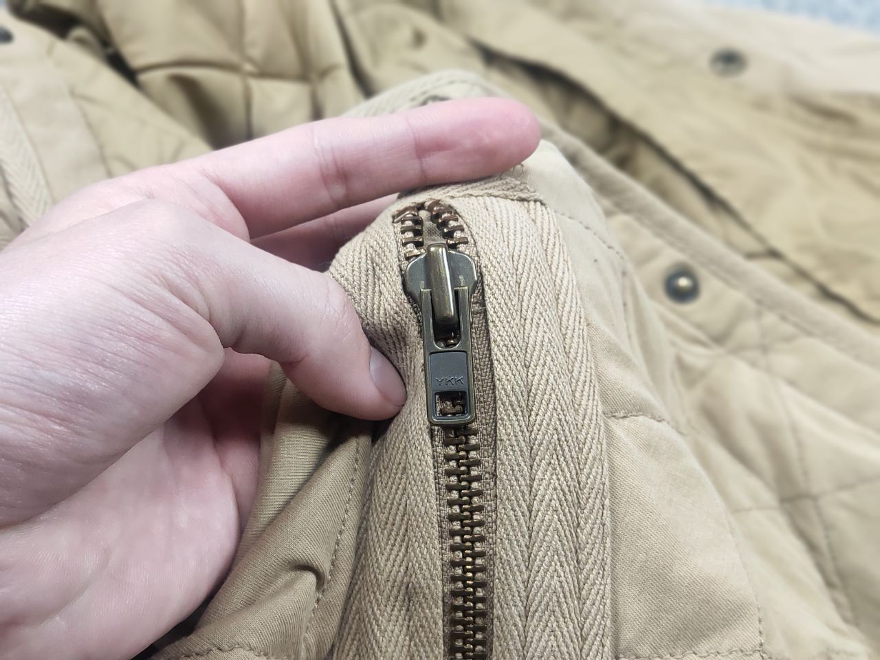 Ralph Lauren Rare Vintage 90's Ralph Lauren Quilted Beige Workwear Jacket Size US S / EU 44-46 / 1 - 20 Thumbnail