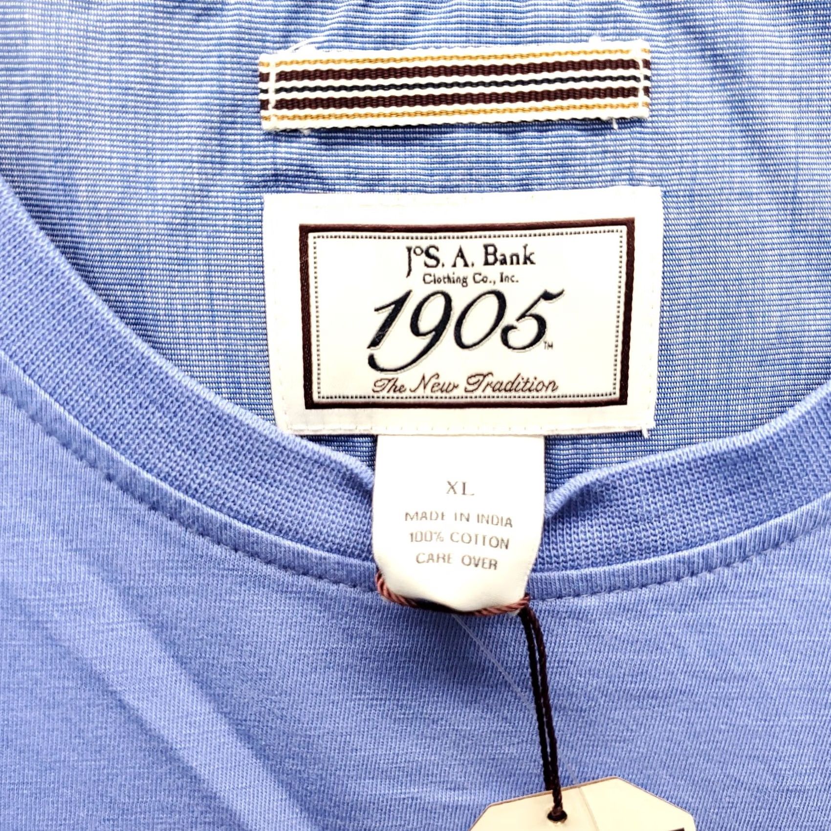 Jos. A. Bank Jos. A. Bank Mens XL Blue T-Shirt Short Sleeve Crew Neck Chest Pocket Pullover Size US XL / EU 56 / 4 - 6 Thumbnail