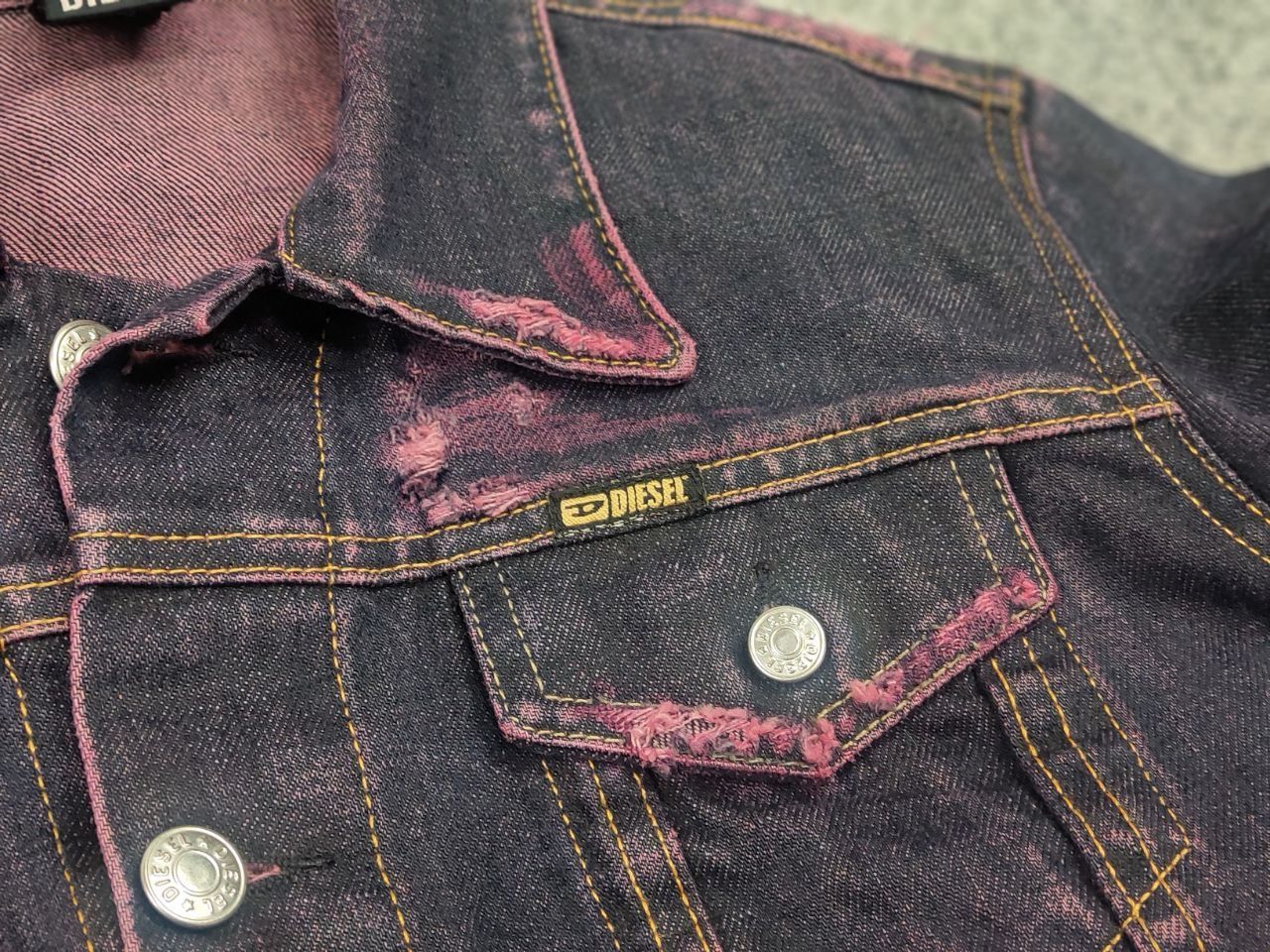Vintage Diesel Track Dyed Jacket if six was nine Y2K Style