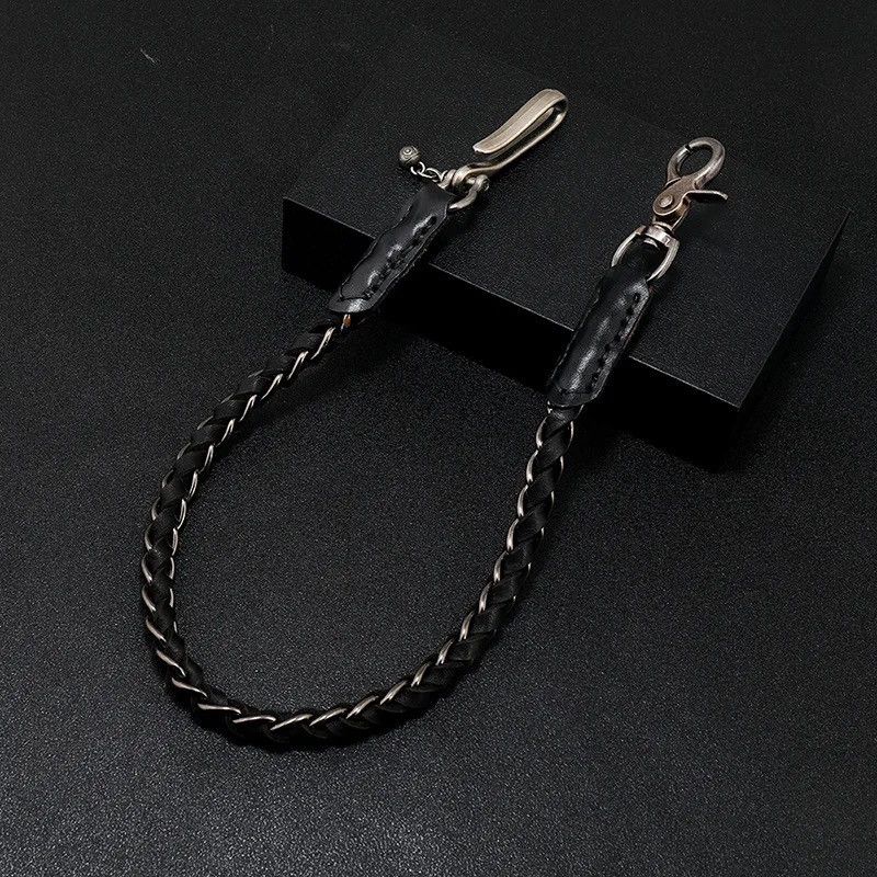 Vintage Punk Rock Leather Metal Pants Waist Chain Size ONE SIZE - 3 Thumbnail