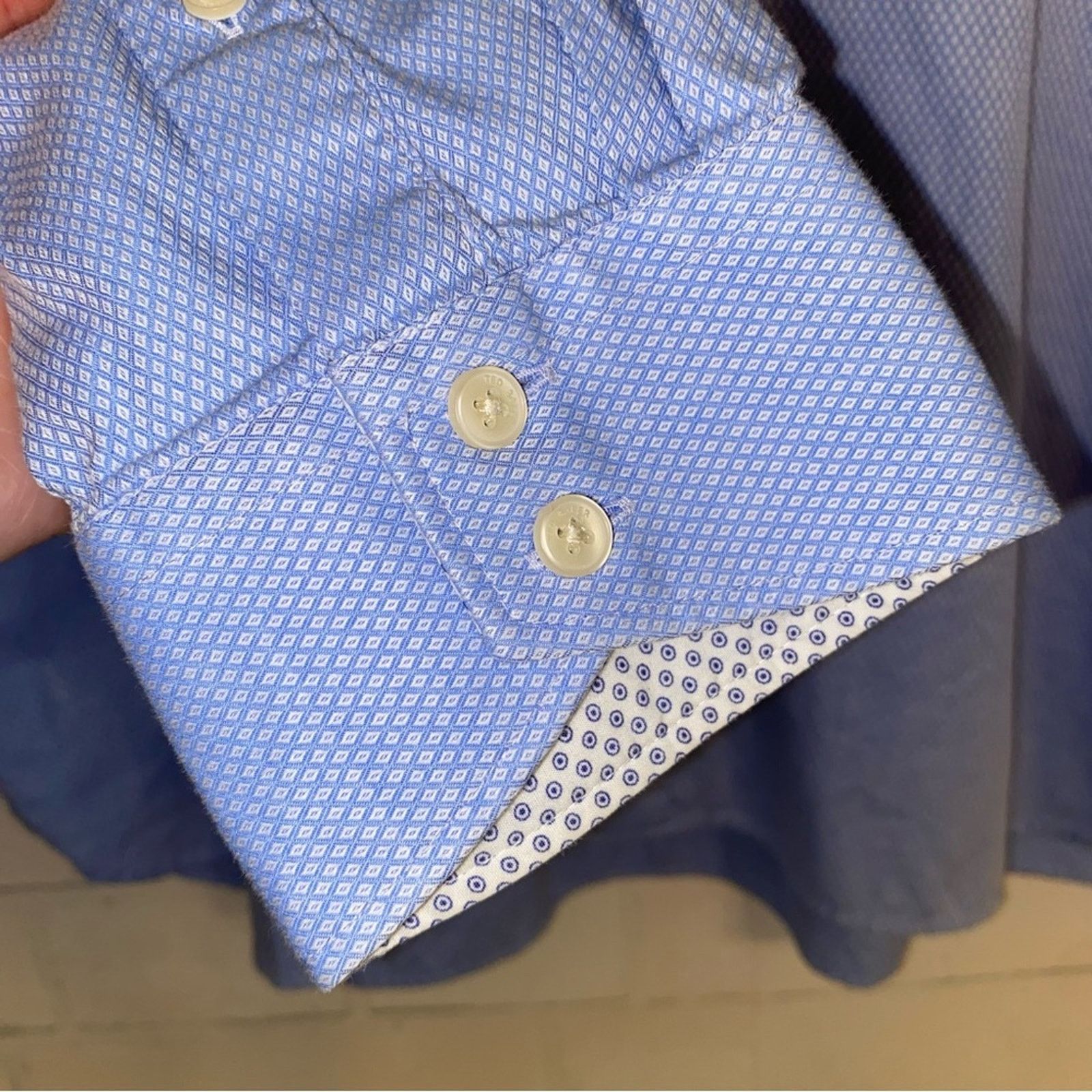Ted Baker Ted Baker $120 Endurance Performance Shirt Blue 16.5” 34-35 Size US M / EU 48-50 / 2 - 6 Thumbnail