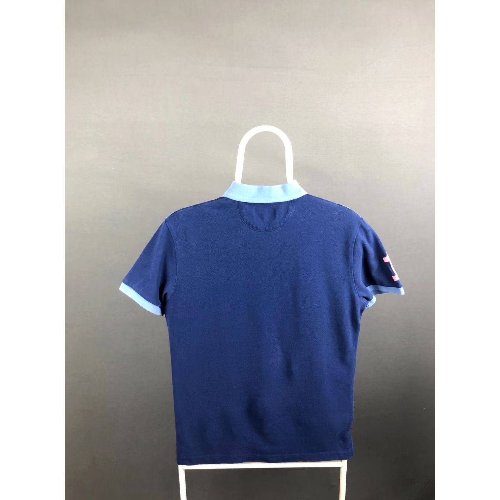 Hackett Hackett London Polo Shirt Mens S Blue 100% Cotton Classic Short Sleeve Embroidered Logo Twill Patch Chest Left Sleeve Polo Size US S / EU 44-46 / 1 - 2 Thumbnail