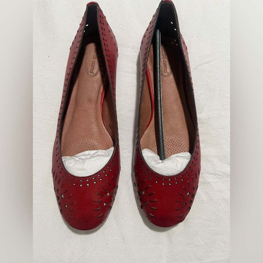 10 Corso Como Corso Como Red Perforated Flats Size US 10 / IT 40 - 1 Thumbnail