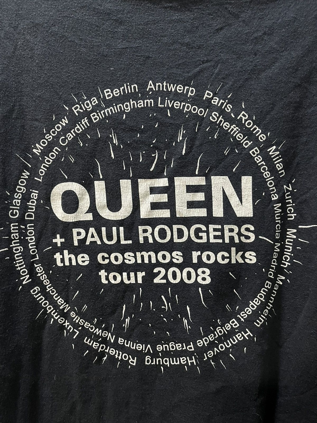 Band Tees Queen + Paul Rodgers The Cosmos Rocks Tour Tee 2008s Size US XL / EU 56 / 4 - 5 Thumbnail