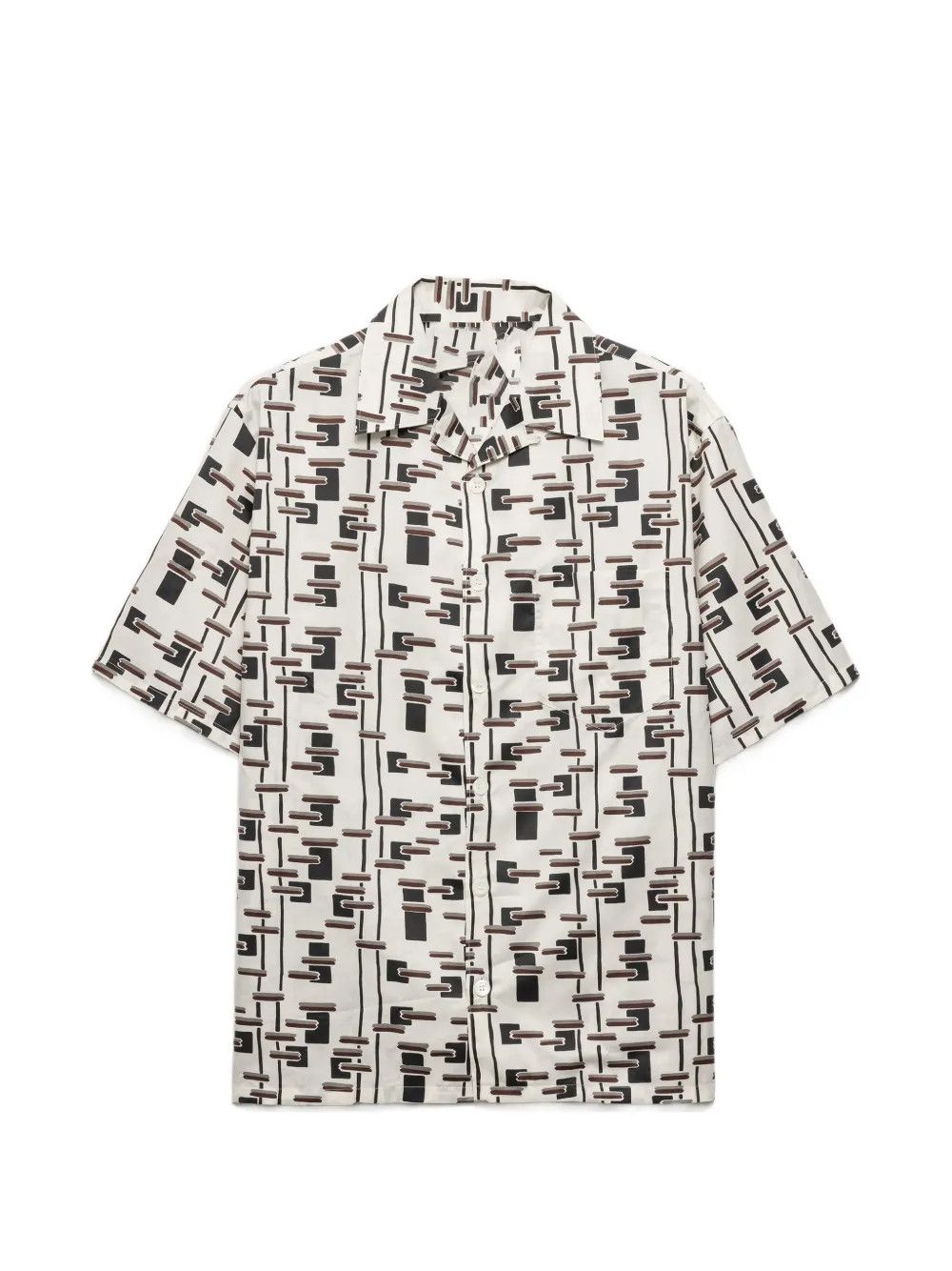 Other Men’s Abstract-Print Bowling Shirt – Retro Casual Shirt Size US S / EU 44-46 / 1 - 1 Thumbnail