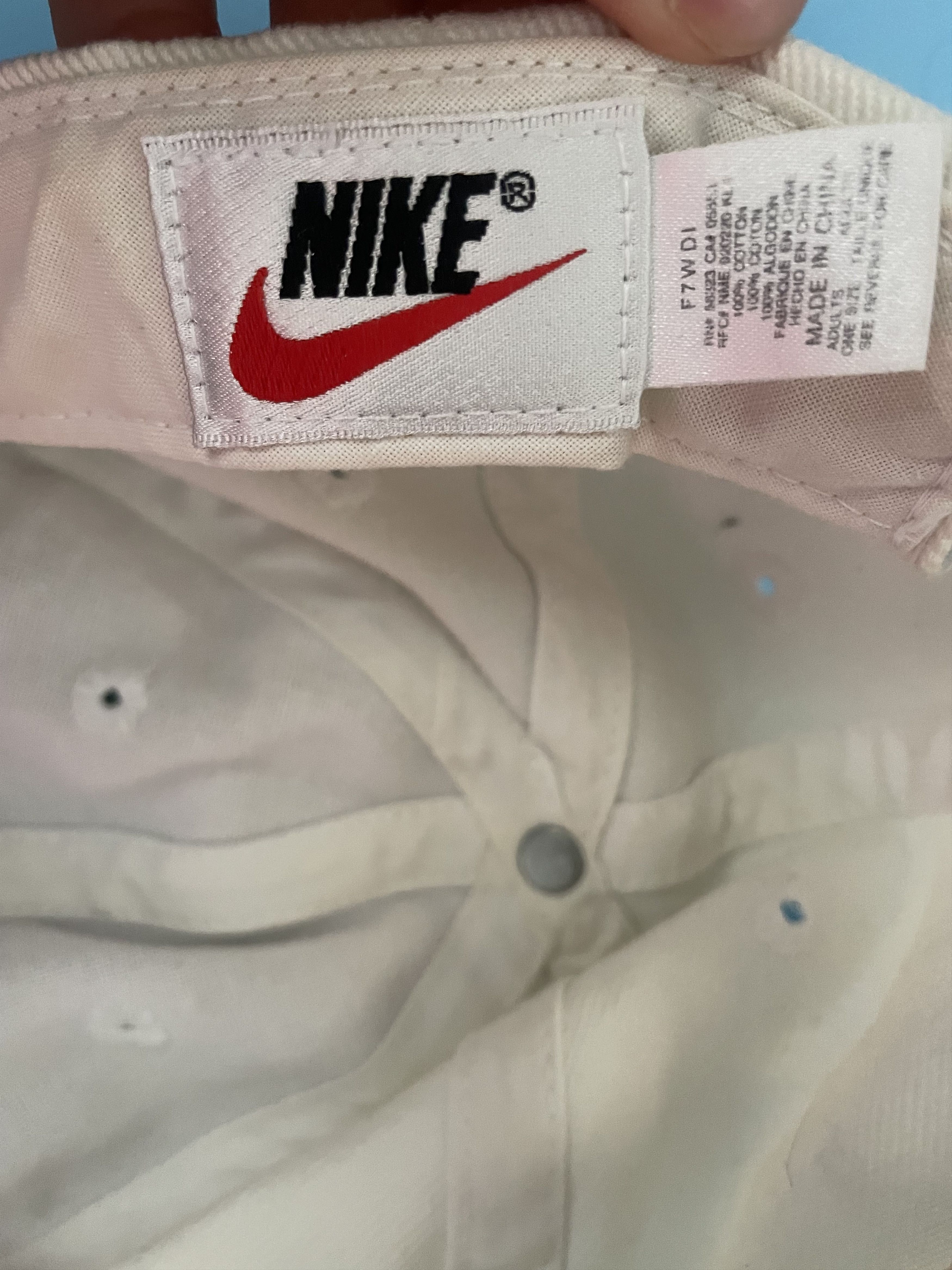 Nike Nike Air Snapback Hat White Black Blue Swoosh Cap Size ONE SIZE - 3 Thumbnail