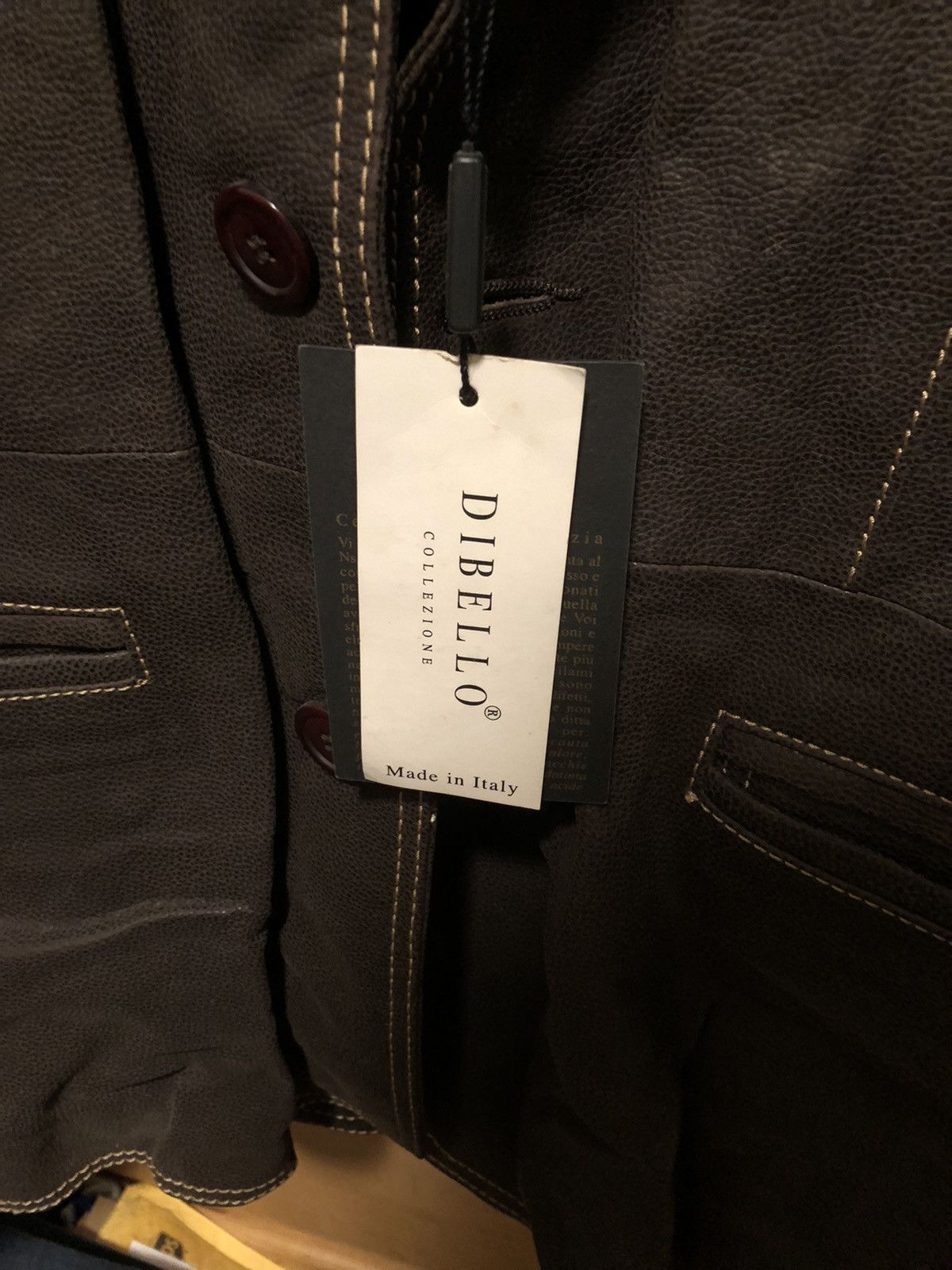 Other Di Bello Collezione Brown Lambskin Leather Jacket Size US XL / EU 56 / 4 - 4 Thumbnail