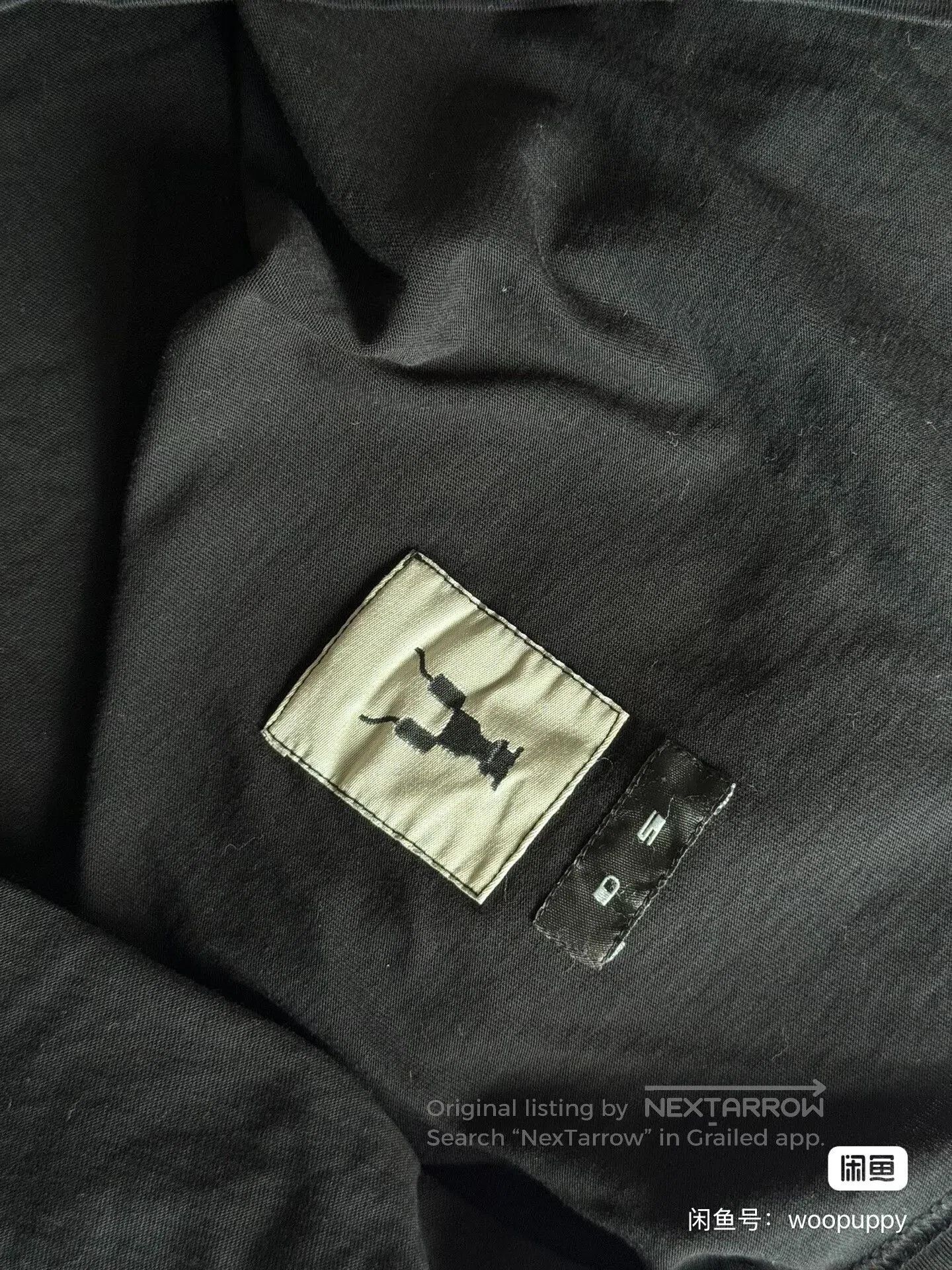 Rick Owens Drkshdw black oversized short sleeve t. Size US L / EU 52-54 / 3 - 4 Thumbnail