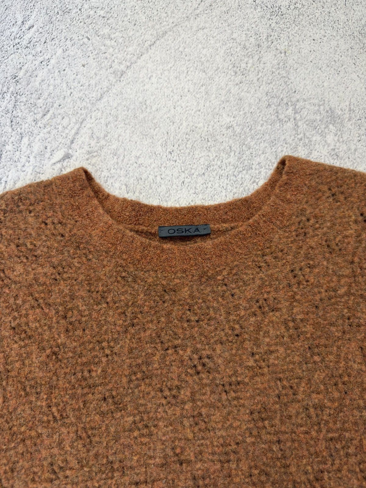 OSKA OSKA Premium Virgin Wool Knit Rich Brown Sweater Size M / US 6-8 / IT 42-44 - 5 Thumbnail