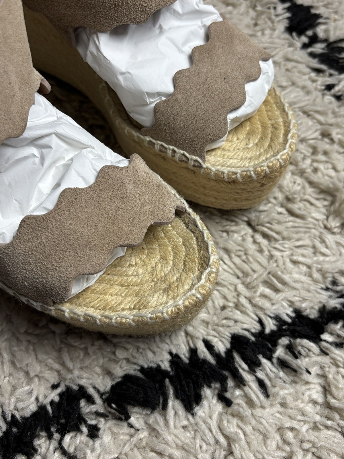 Chloe Chloe Lauren Suede Wedge Sandals Espadrilles Size US 9 / IT 39 - 7 Thumbnail