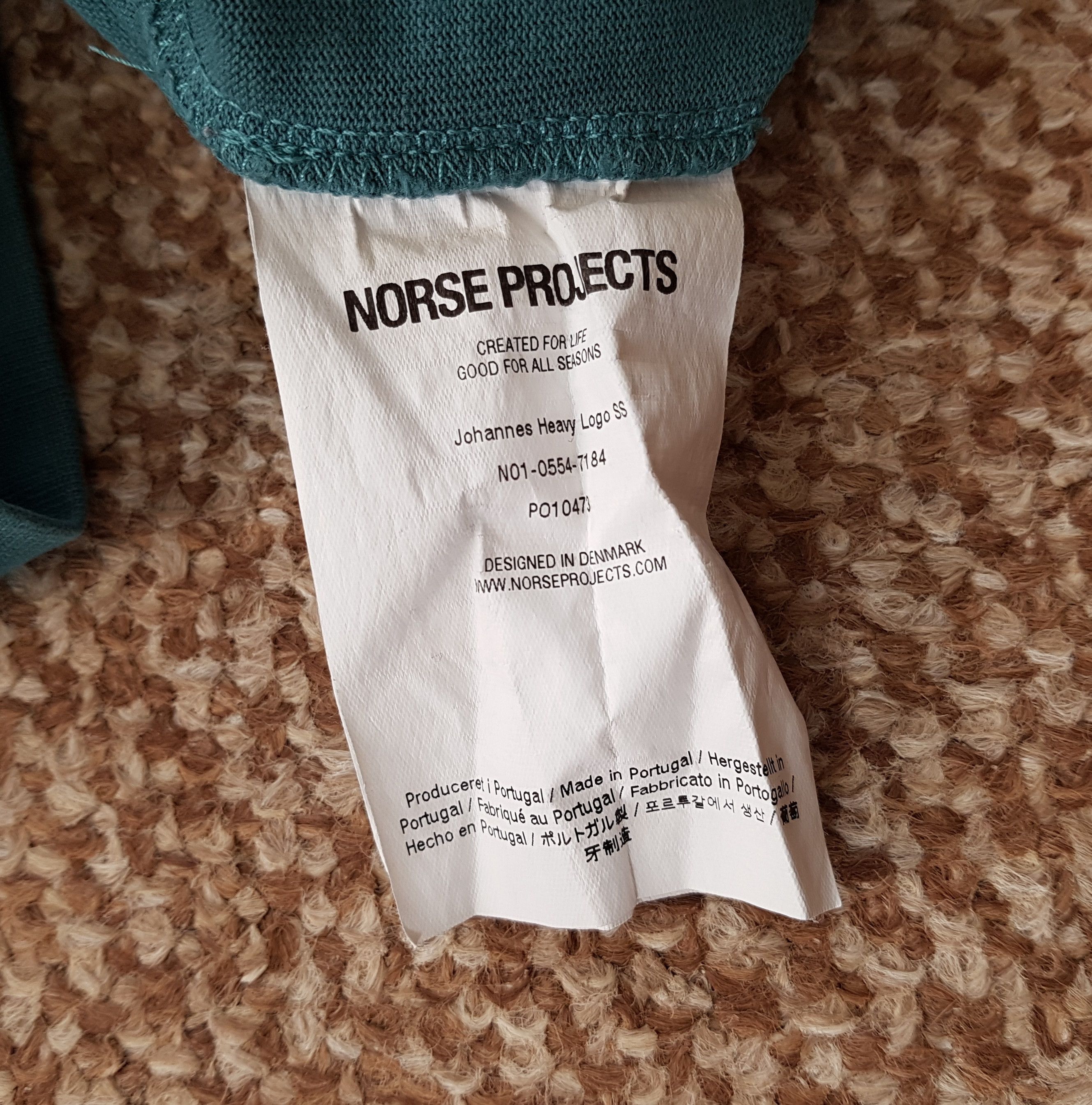 Norse Projects Norse Projects Johannes Heavy Logo Tee T Shirt Size US S / EU 44-46 / 1 - 8 Thumbnail