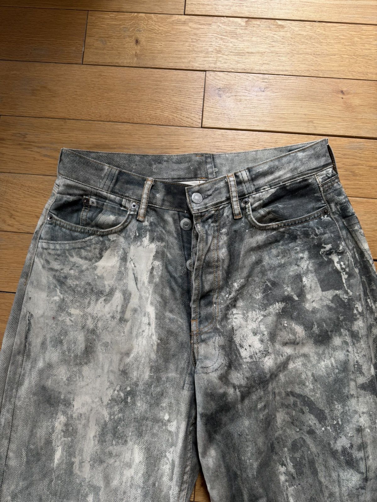 Acne Studios Acne Studios trompe l'oeil paint baggy jeans Size US 31 - 2 Thumbnail