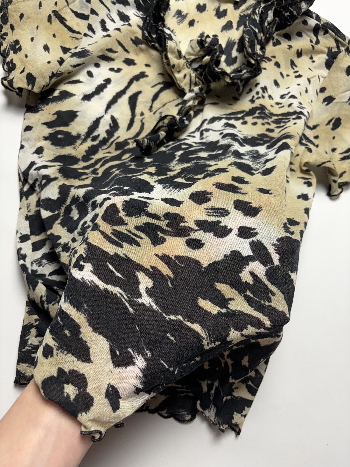 Vintage Mesh leopard vintage printed t-shirt cavalli style Size M / US 6-8 / IT 42-44 - 7 Thumbnail