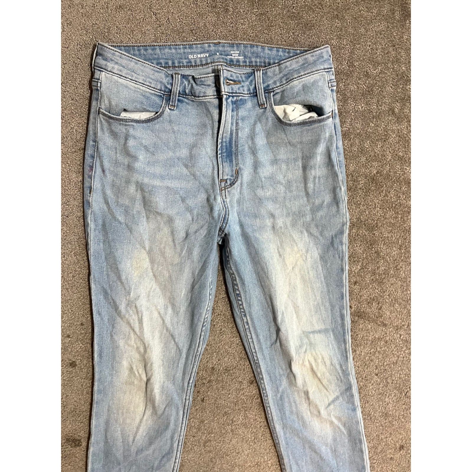 Old Navy Old Navy Jeans High Rise WOW Super Skinny Women's Size 8 Wash Blue Size 30" / US 8 / IT 44 - 2 Thumbnail