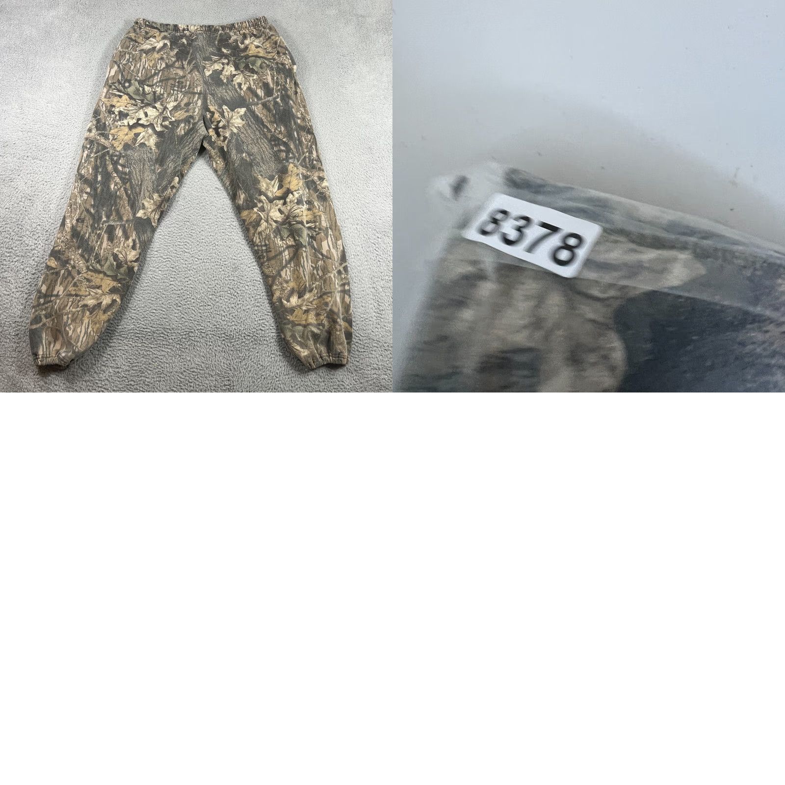 Vintage VINTAGE Mossy Oak Camo Classics Sweatpants Drawstring L Men's Green 34-38 Pockets Elastic Waist Outdoor Hunting 29" Inseam Size US 33 - 8 Thumbnail
