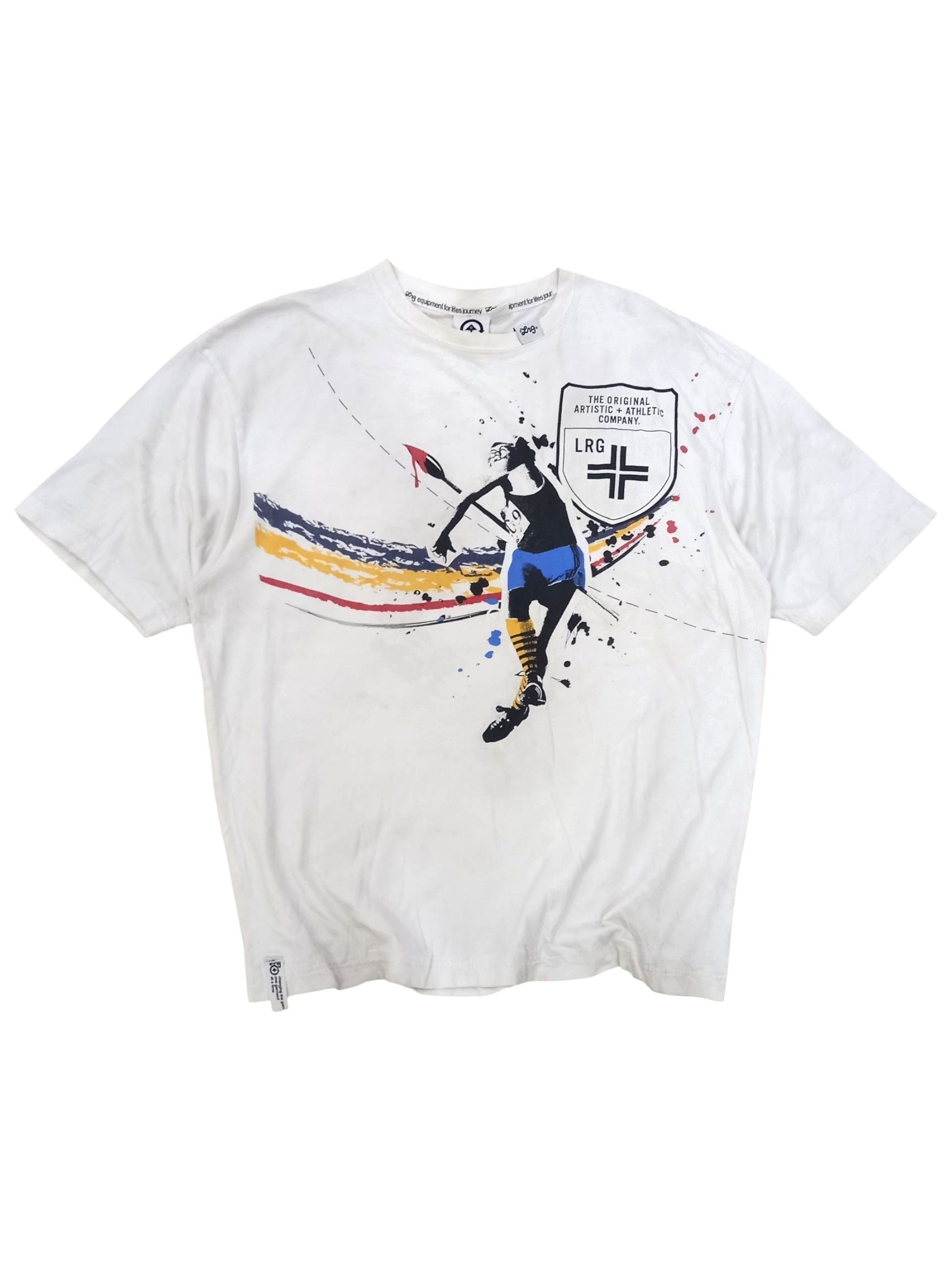 LRG Vintage Y2K LRG Athletic Artistic Tshirt Size US L / EU 52-54 / 3 - 1 Thumbnail