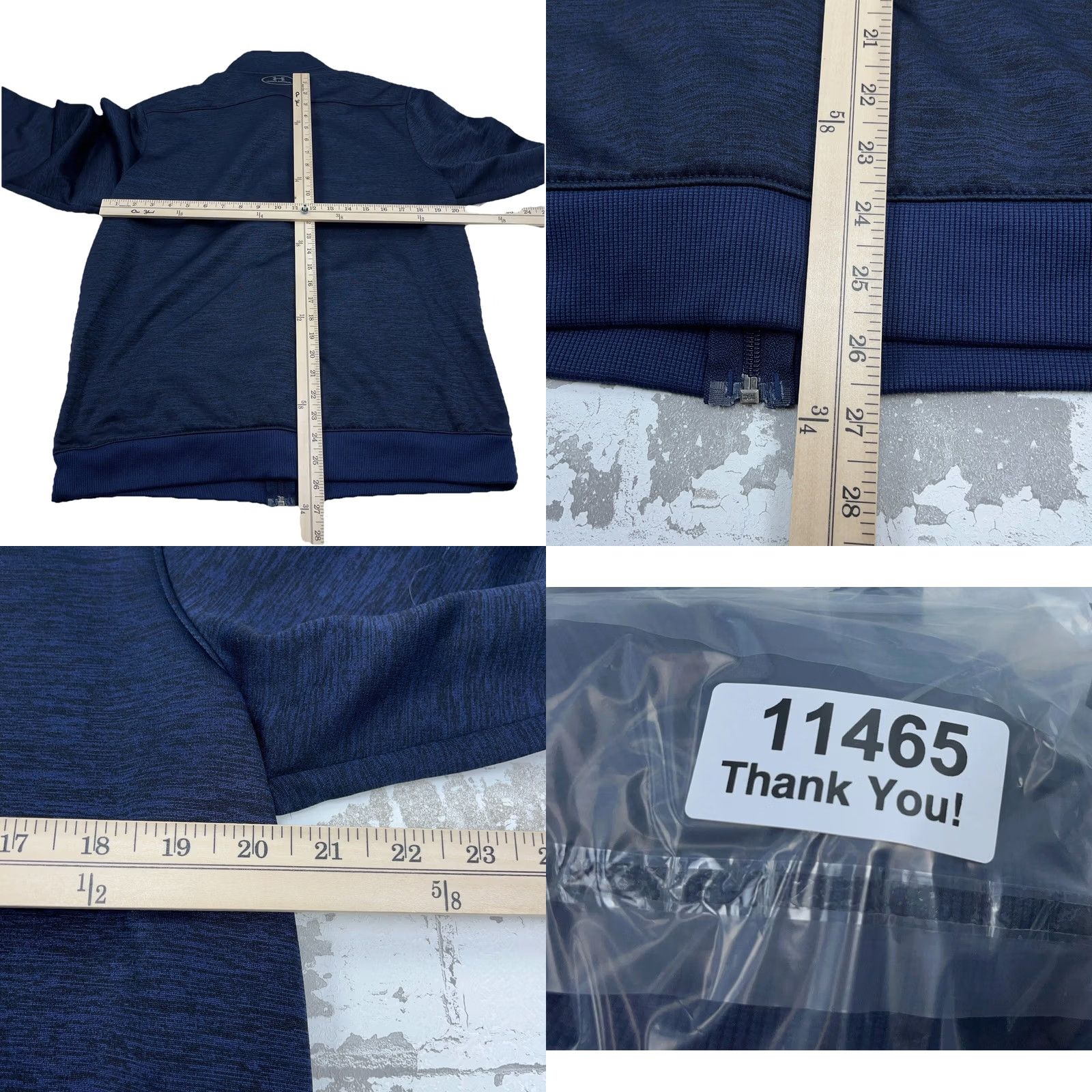 Under Armour Under Armour Jacket Men Large Blue Full Zip Track Suit Sweatshirt Sweater Navy Size US L / EU 52-54 / 3 - 8 Thumbnail