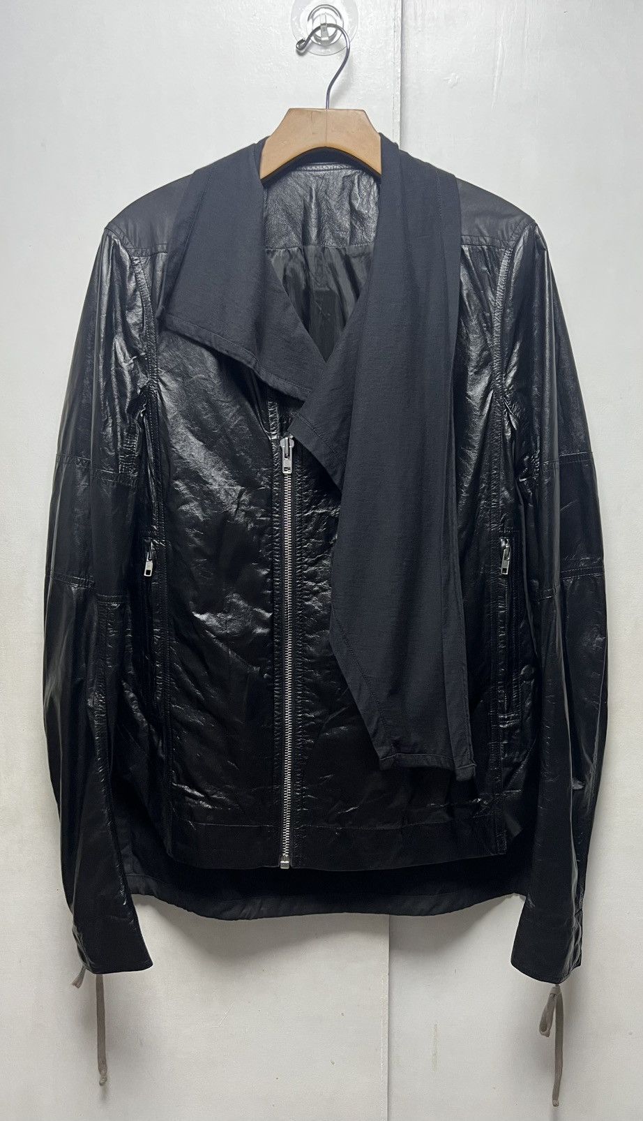 Rick Owens Rick Owens - S/S 15’ - Sliced Leather Biker Jacket Size US M / EU 48-50 / 2 - 20 Thumbnail