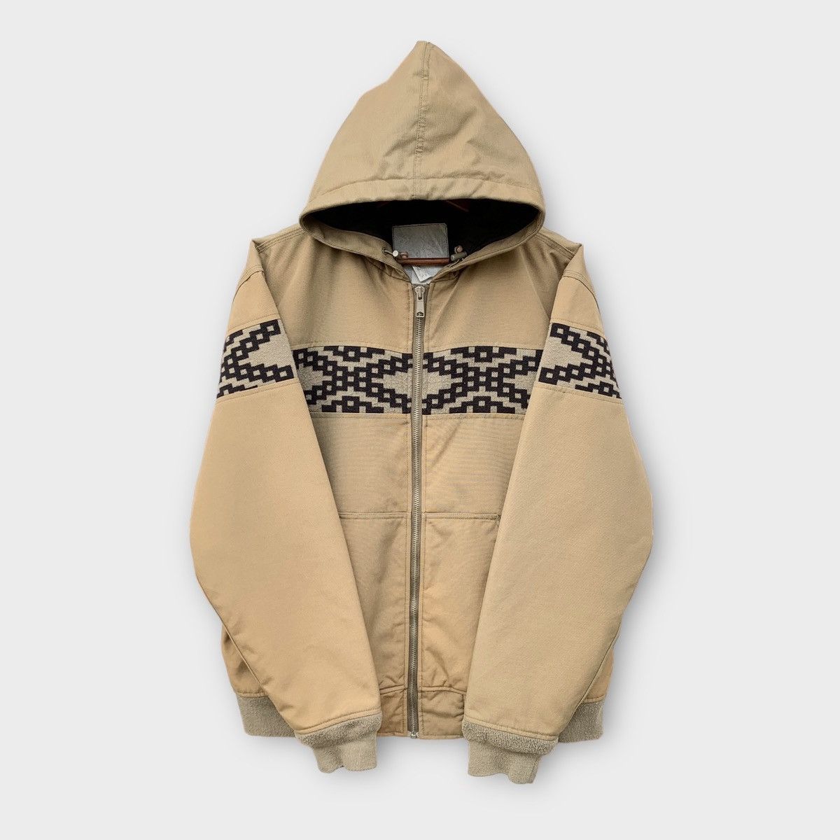 Streetwear Stussy Canvas Thermolite Stussy Authentic Gear Hoodie Zipper Jacket Grailed