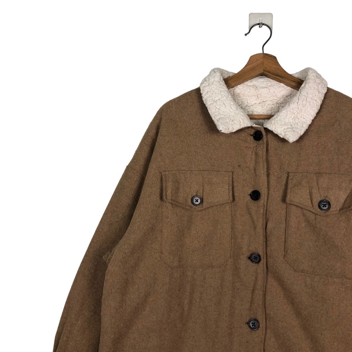 Japanese Brand × Vintage 📌VINTAGE WOOL JACKET VENCE EXCHANGE BIKER SHEARLING Size US M / EU 48-50 / 2 - 7 Thumbnail