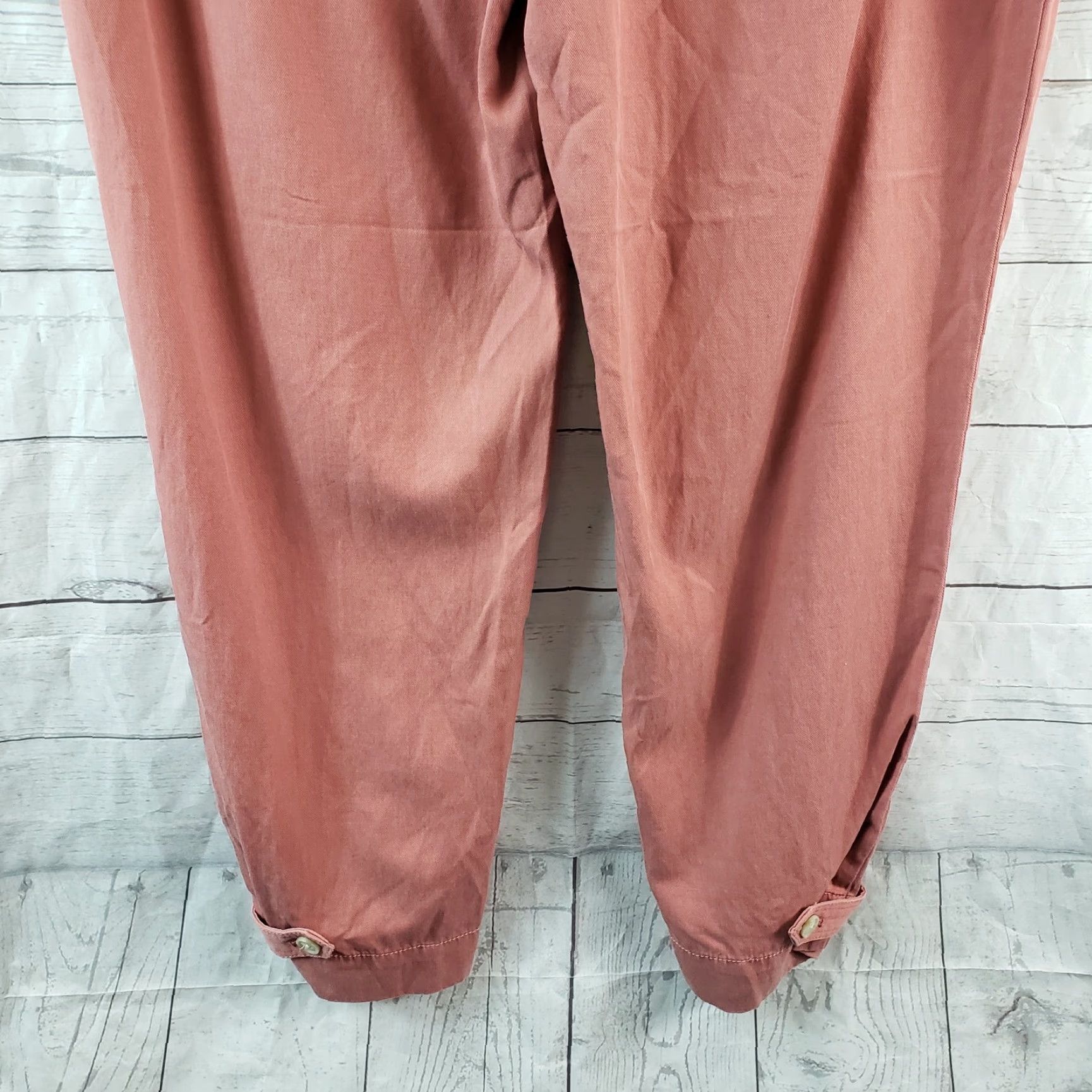 Ann Taylor Ann Taylor LOFT Womens Pants Sz 12 Red Cropped High Rise Lyocell Size 34" / US 12 / IT 48 - 5 Thumbnail