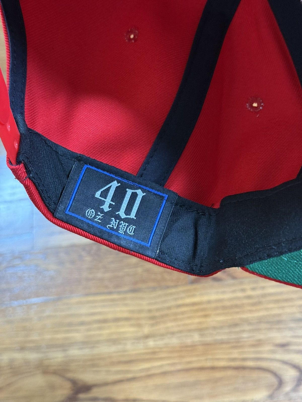 40oz NYC 40 Oz NYC SnapBack blank Hat Cap Red Unisex One Size NWT Size ONE SIZE - 4 Thumbnail