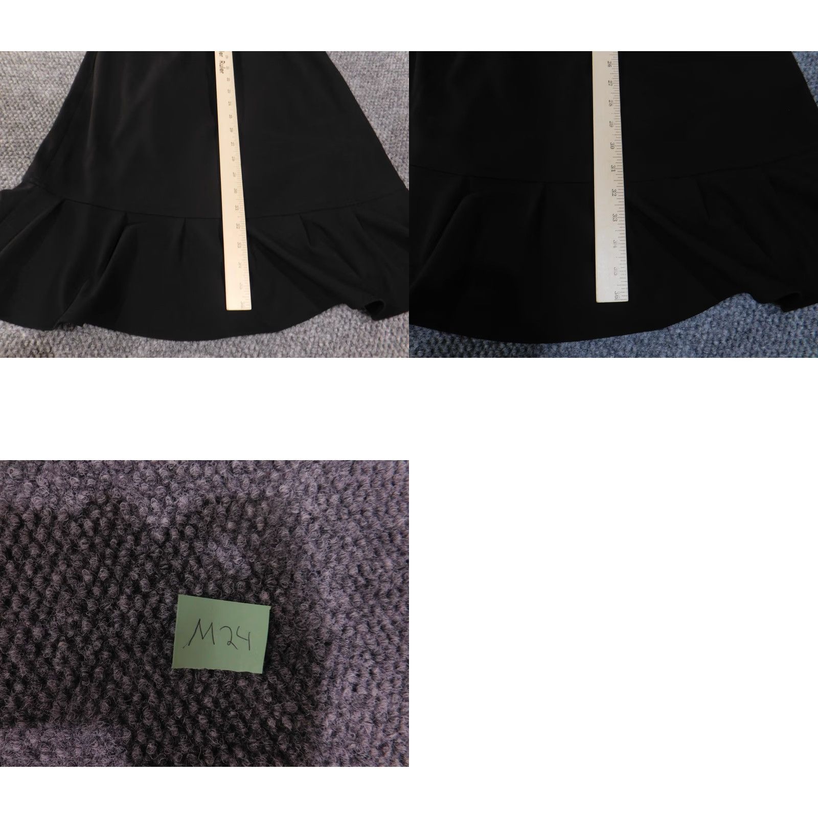 Calvin Klein Calvin Klein Dress Womens 4 Black Hi-Low Sleeveless Ruffle Hem Zip Spandex Polyester Size S / US 4 / IT 40 - 9 Thumbnail
