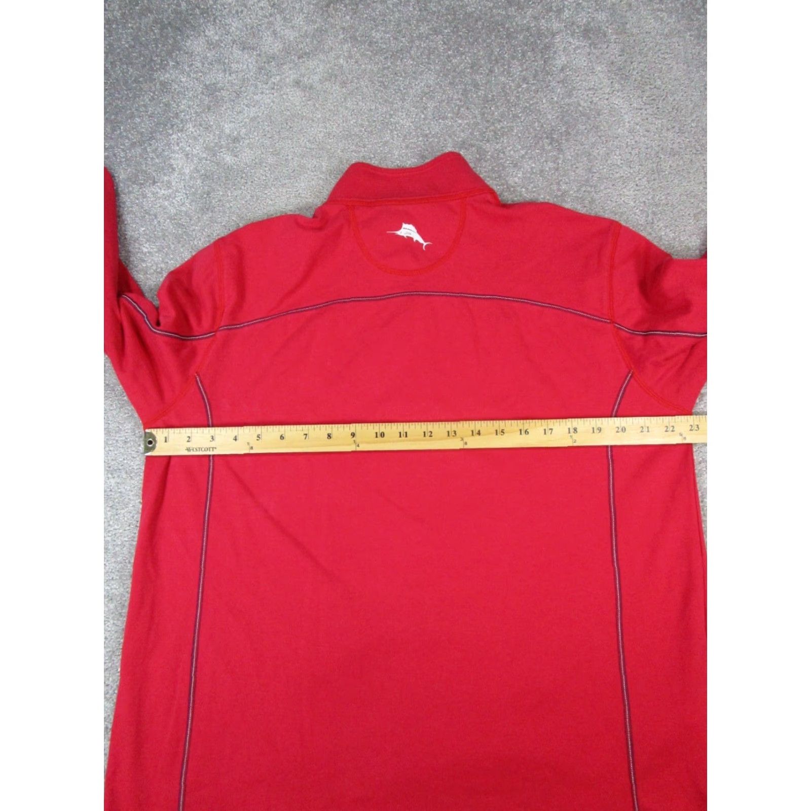 Tommy Bahama VINTAGE Tommy Bahama Island Zone Sweater Mens L Red Cotton Blend Logo Pullover Golf Hiking Walking Mens Size US L / EU 52-54 / 3 - 6 Thumbnail