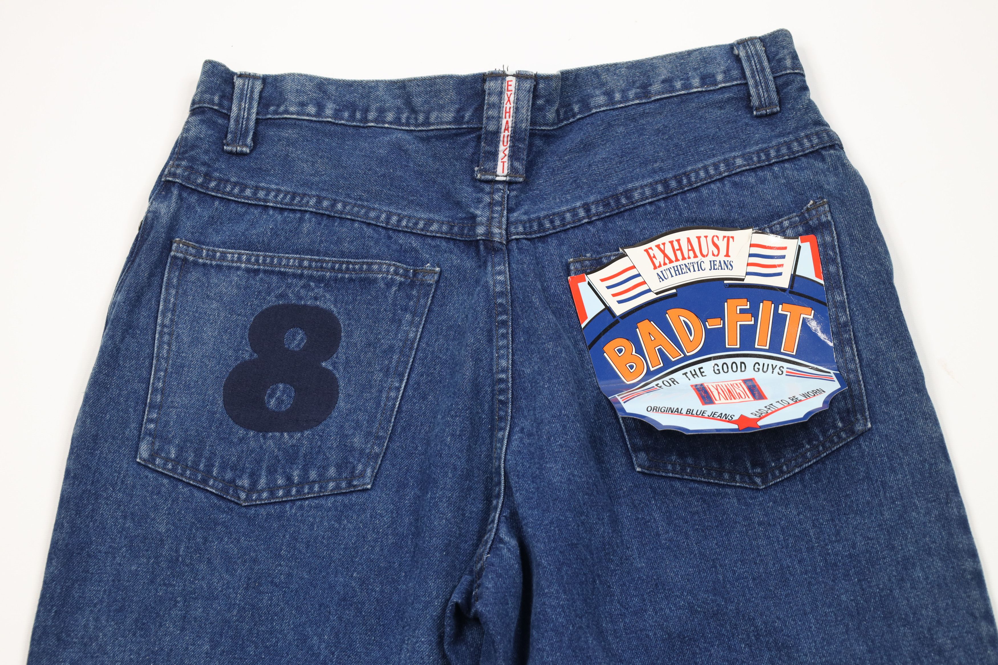 Vintage Deadstock Vintage 90s Streetwear Skateboard Jeans 8 Ball Size US 33 - 11 Thumbnail