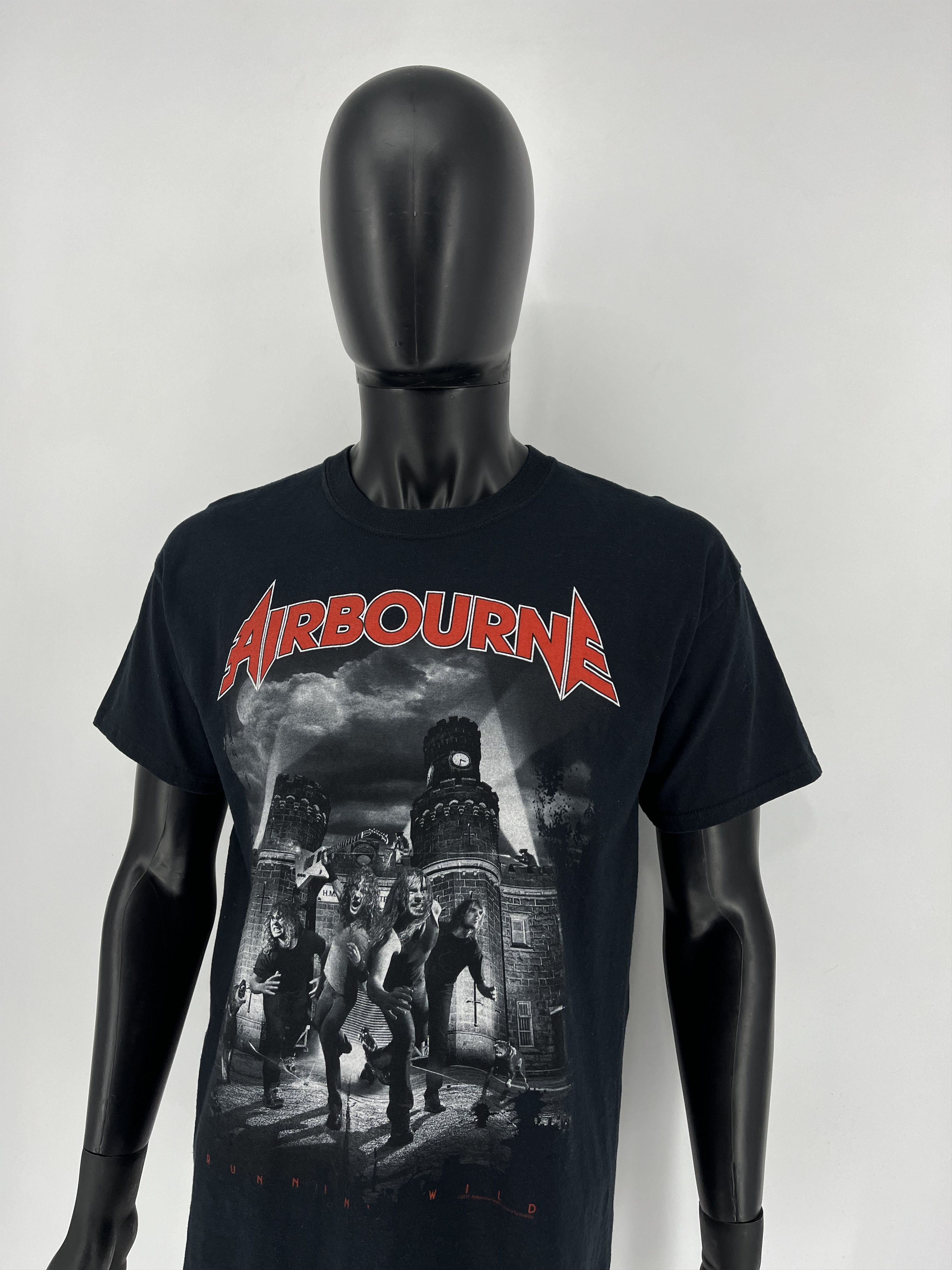 Band Tees Vintage Y2K Airborne Running Wild big logo 2017 tee 90’s Size US L / EU 52-54 / 3 - 4 Thumbnail