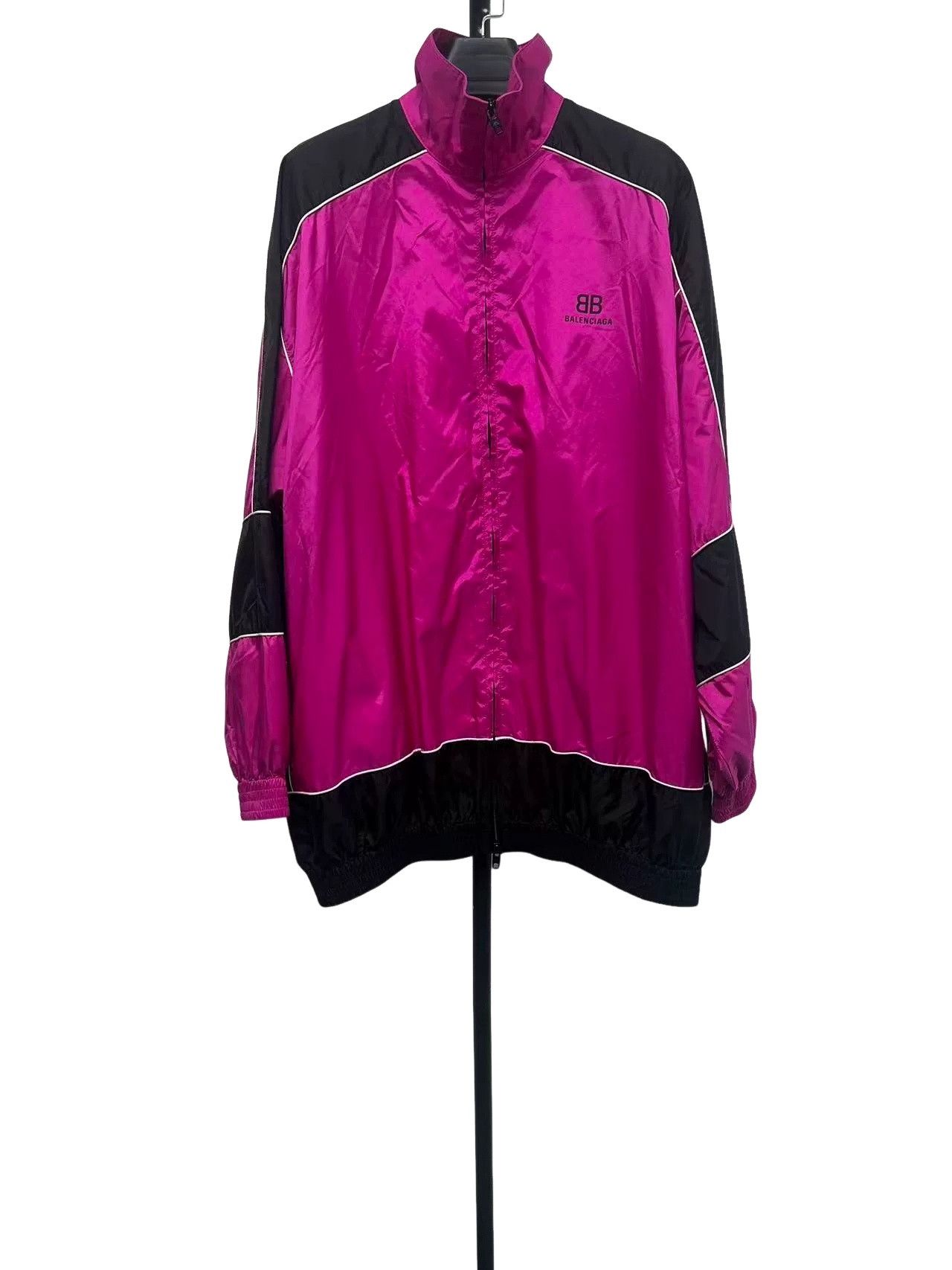 Balenciaga Balenciaga Pink Colorblock Logo Zip Jacket Size 34 Size XS / US 0-2 / IT 36-38 - 1 Thumbnail