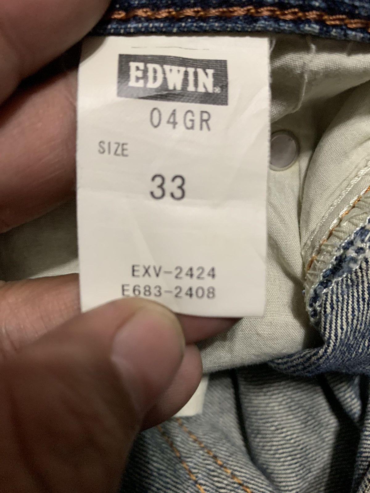 Edwin Vintage Edwin Gold Rush Straight Leg Jeans Faded Blue Size US 35 - 9 Thumbnail