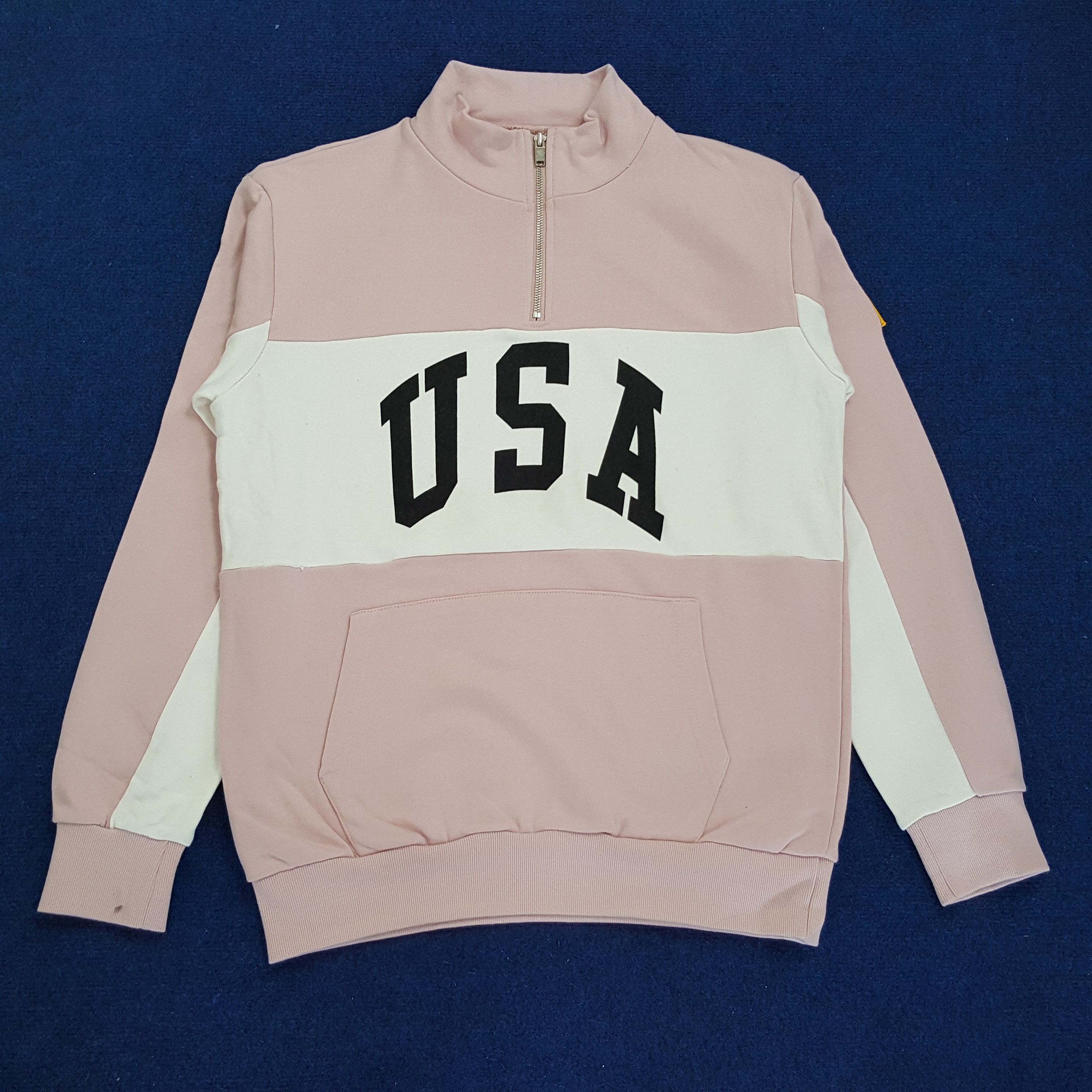 Vintage Vintage USA Spell Out Streetwear Half Zipper Sweatshirts Size US M / EU 48-50 / 2 - 1 Thumbnail