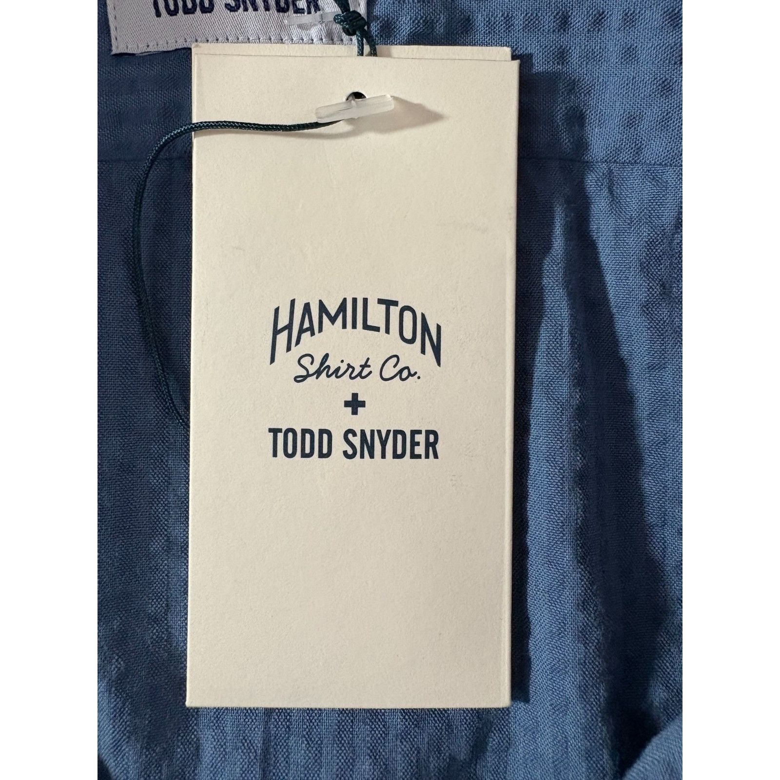 Todd Snyder Hamilton shirt Co + Todd Snyder Dress Shirt sz 16 blue NWT H Size US M / EU 48-50 / 2 - 3 Thumbnail