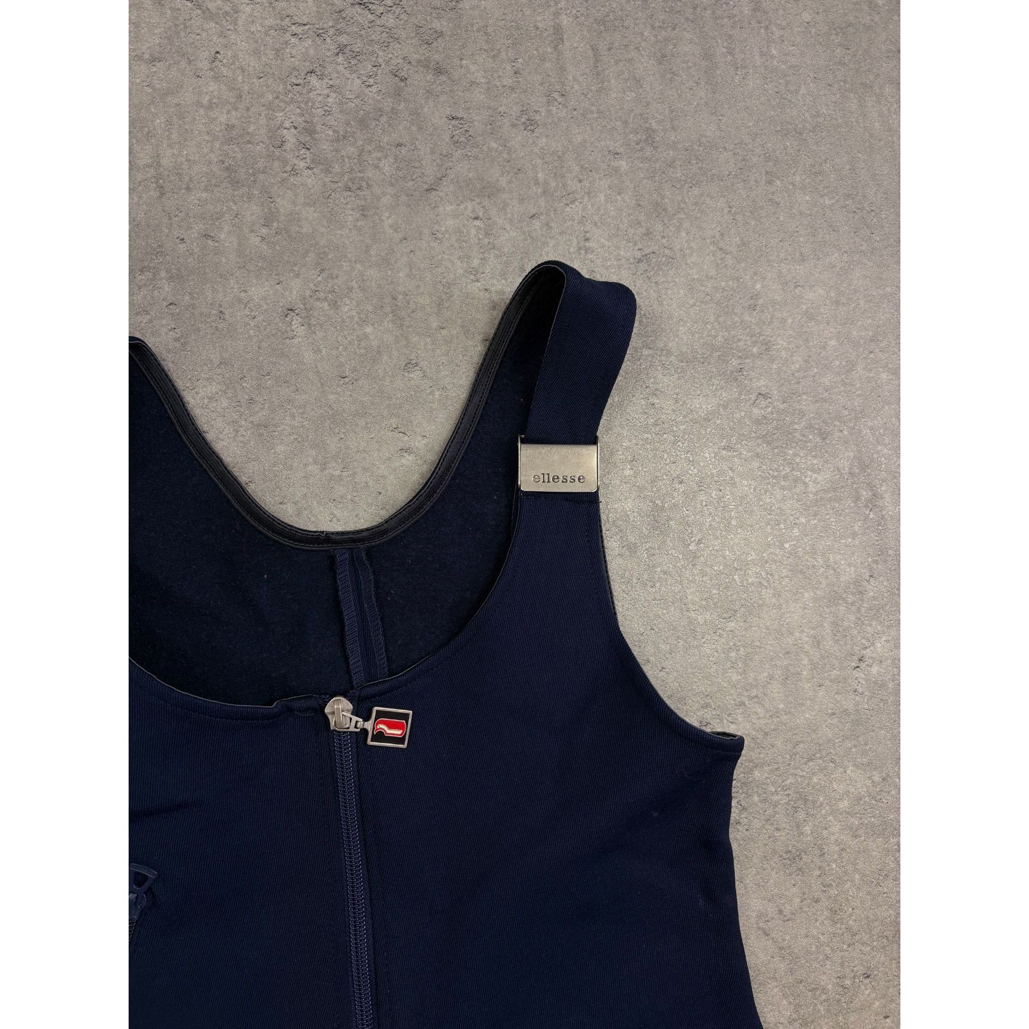 Ellesse VTG Ellesse Italy Women's Ski Bib Salopettes Navy Blue 1968 Size 25" / US 0 / IT 36 - 4 Thumbnail