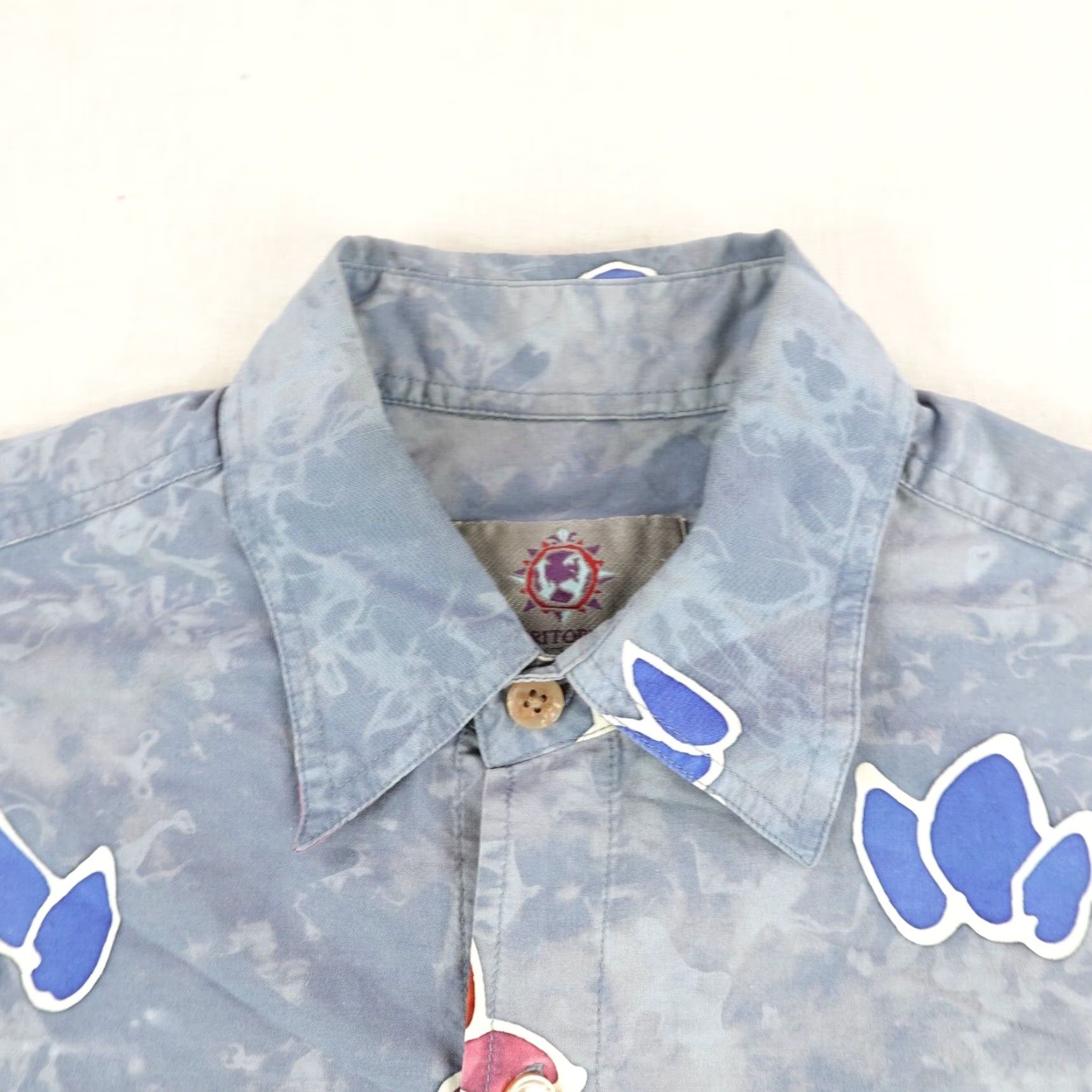 The Territory Ahead VINTAGE Territory Ahead Shirt Large Blue Yellow Red Floral Button Up Hawaiian Size US L / EU 52-54 / 3 - 2 Thumbnail