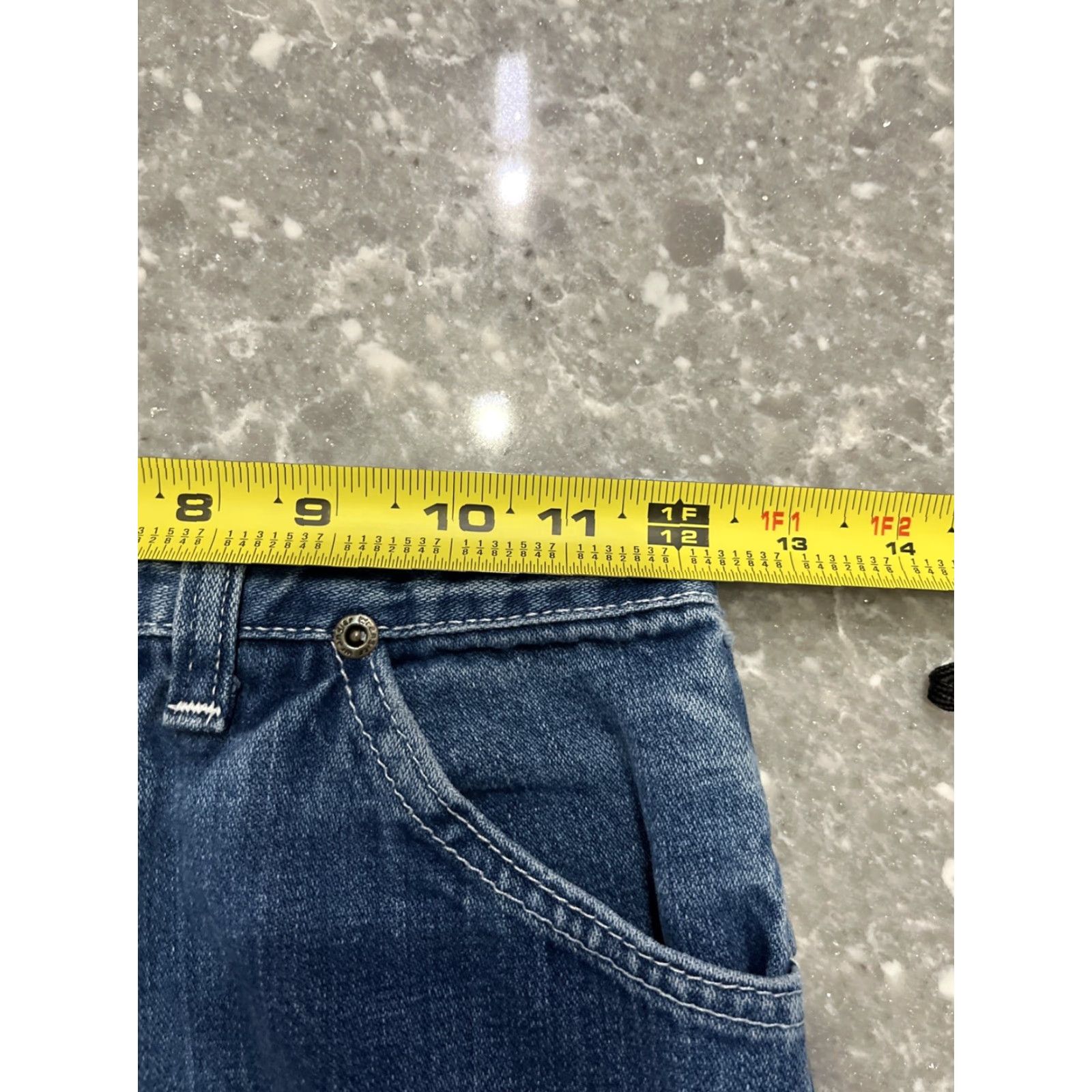 Wrangler VINTAGE Wrangler Jeans Junior High Waist 9 Straight Leg Denim USA Made Blue 80s Womens Jeans Size 30" / US 8 / IT 44 - 4 Thumbnail