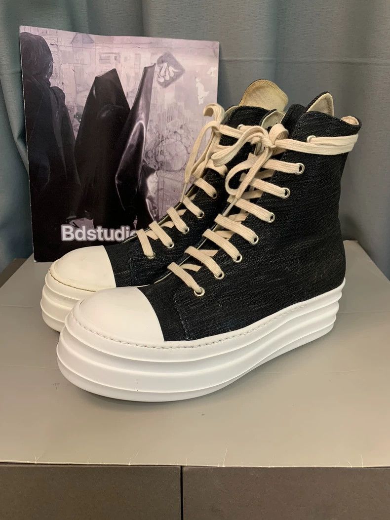 Rick Owens Rick Owens Waxed high-top double-layered sole shoe Size US 9 / EU 42 - 4 Thumbnail