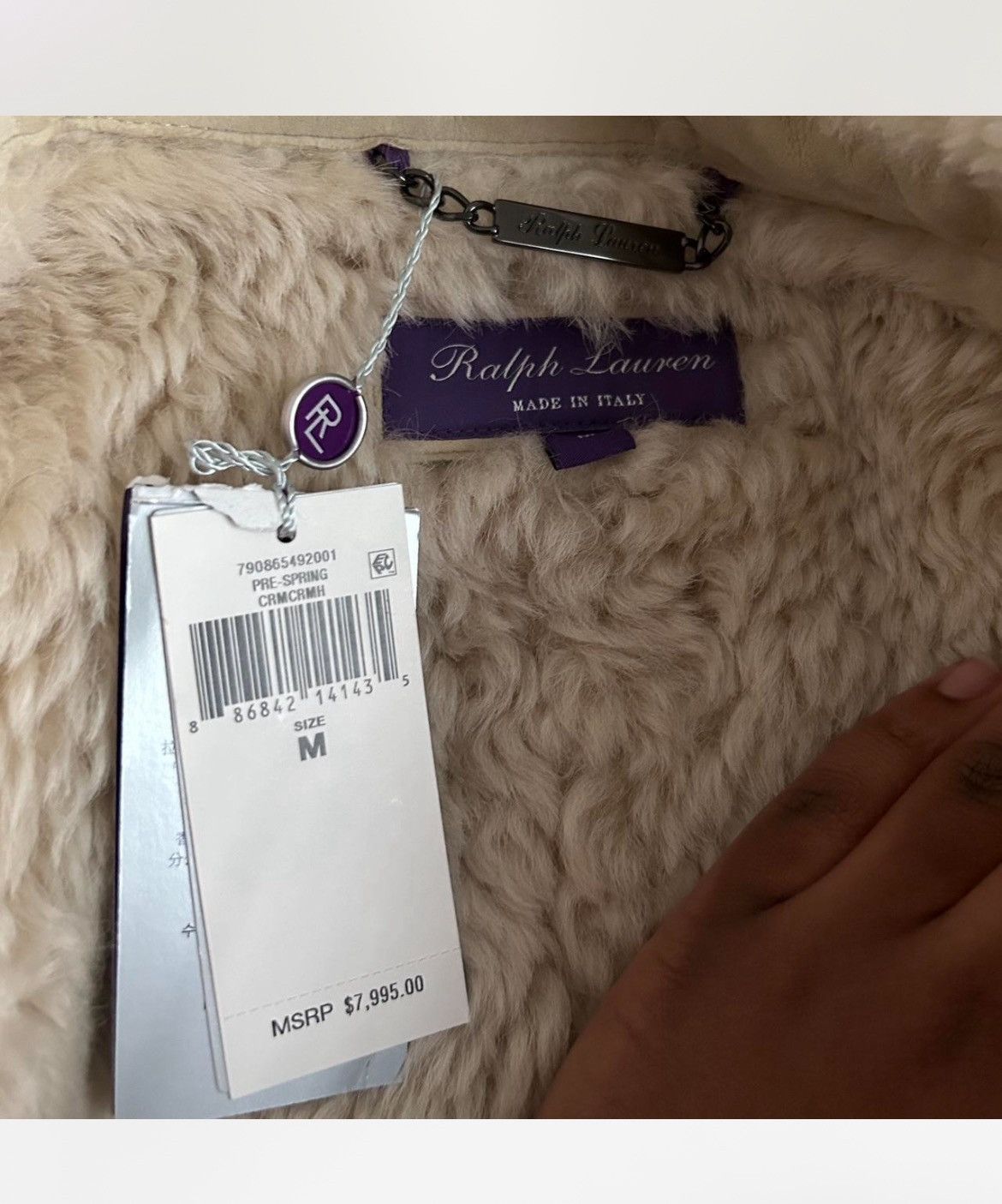 Ralph Lauren Purple Label Cream Ralph lauren purple label luxury furry trench coat Size M / US 6-8 / IT 42-44 - 7 Thumbnail