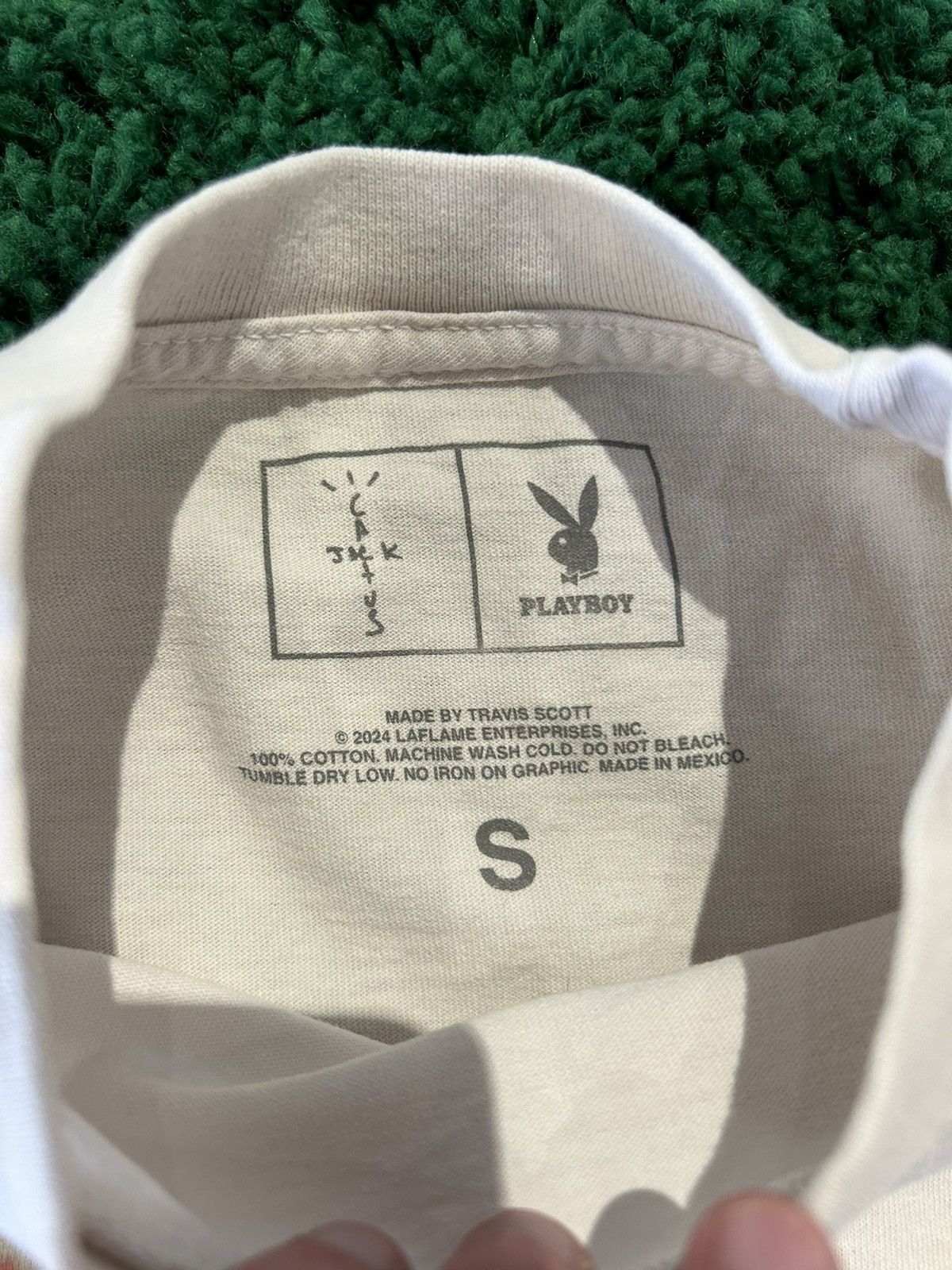 Playboy × Travis Scott Travis Scott PlayBoy Tee White Size US S / EU 44-46 / 1 - 6 Thumbnail