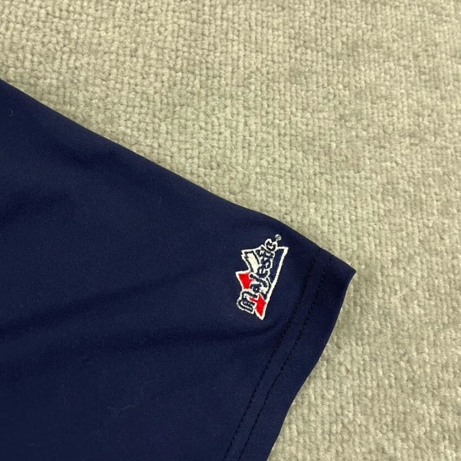 Vintage New York Yankees Shirt Mens Large Blue Majestic Authentic Baseball Embroidered Size US L / EU 52-54 / 3 - 4 Thumbnail