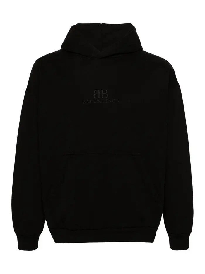Balenciaga o1srvl11e0526 555 / BB Classic Hoodie Medium Fit in Black Size XL / US 12-14 / IT 48-50 - 1 Thumbnail